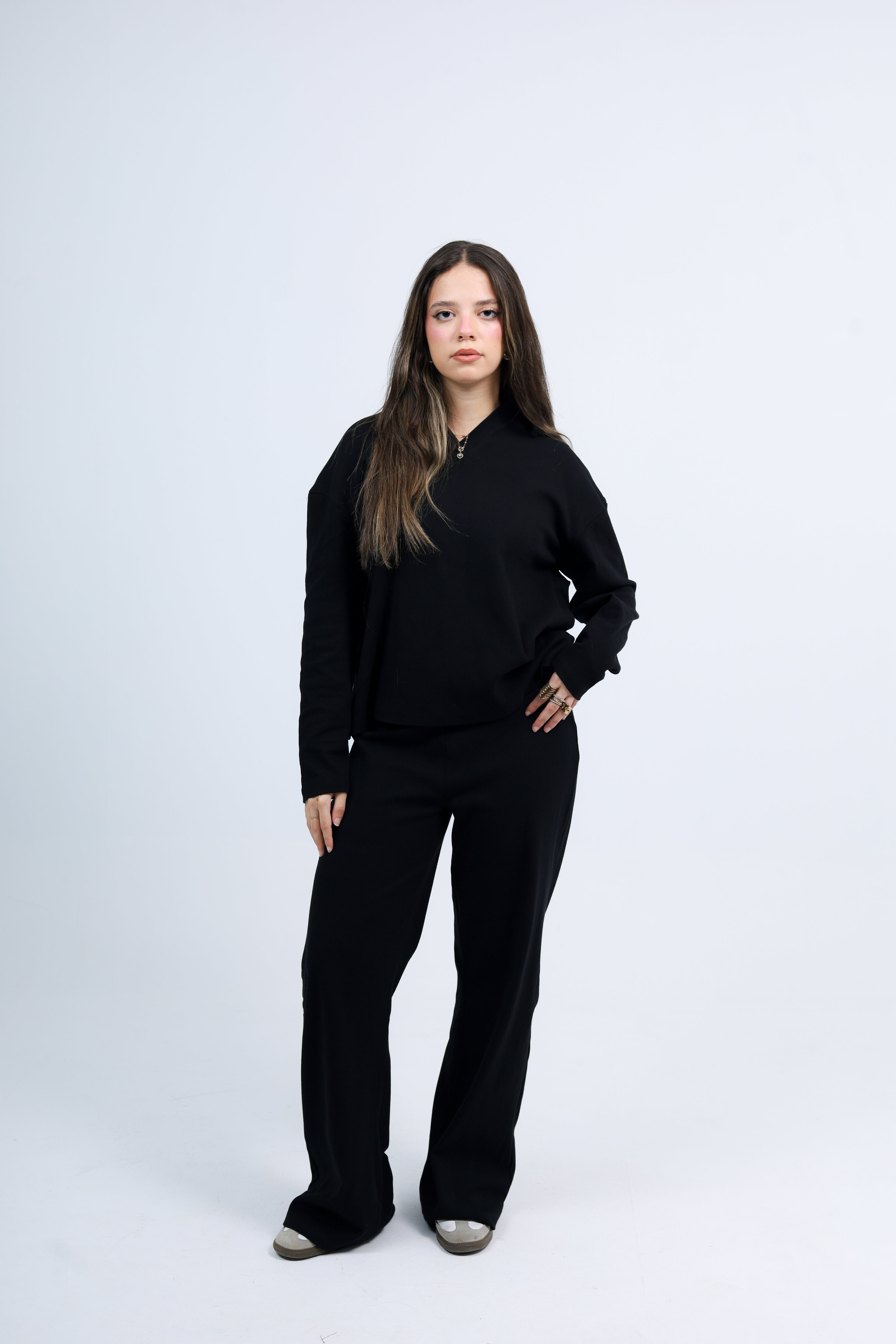 Ribbed Cotton Lounge Set