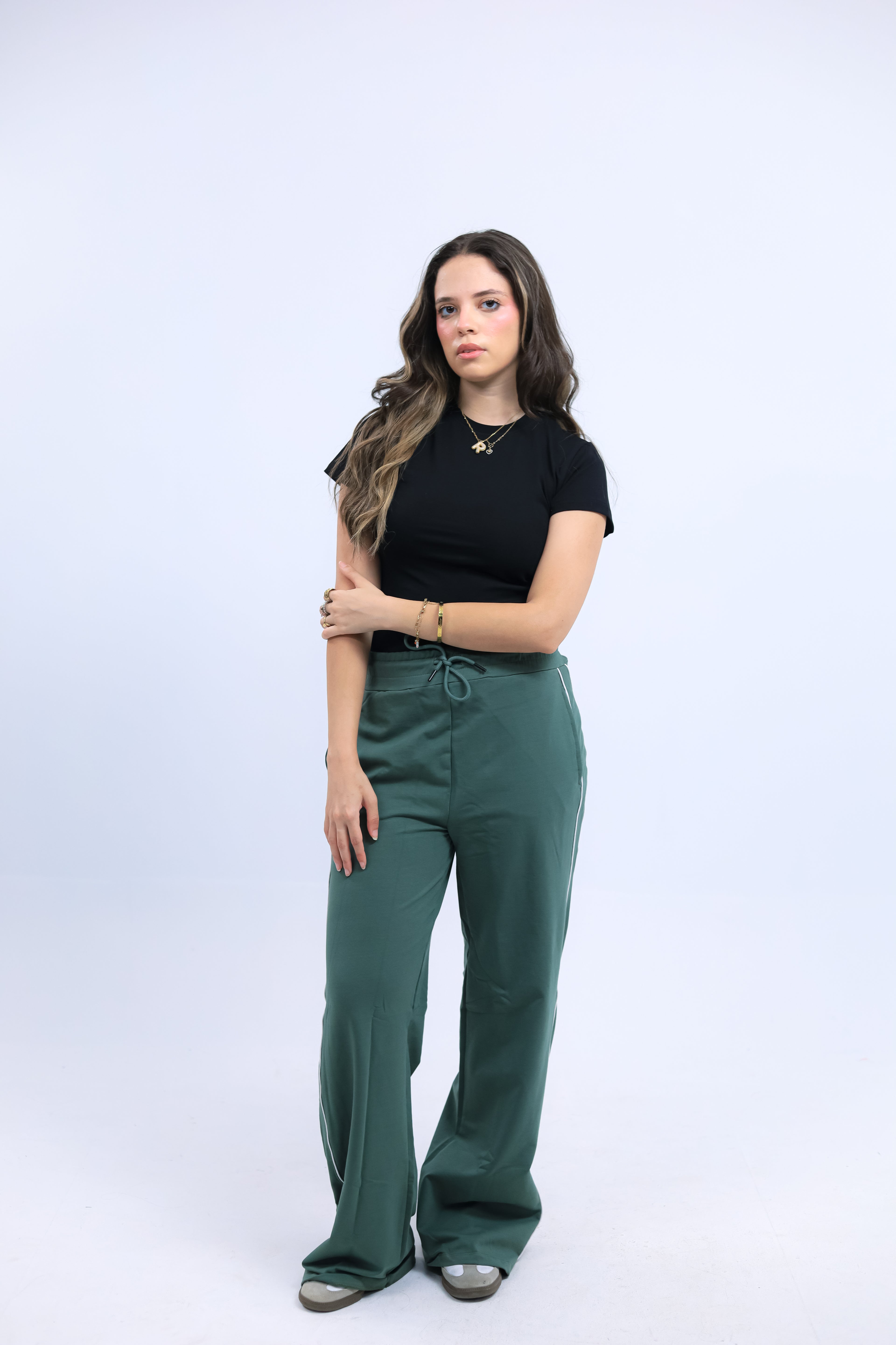 WIDE LEG SWEATPANTS WITH LINE