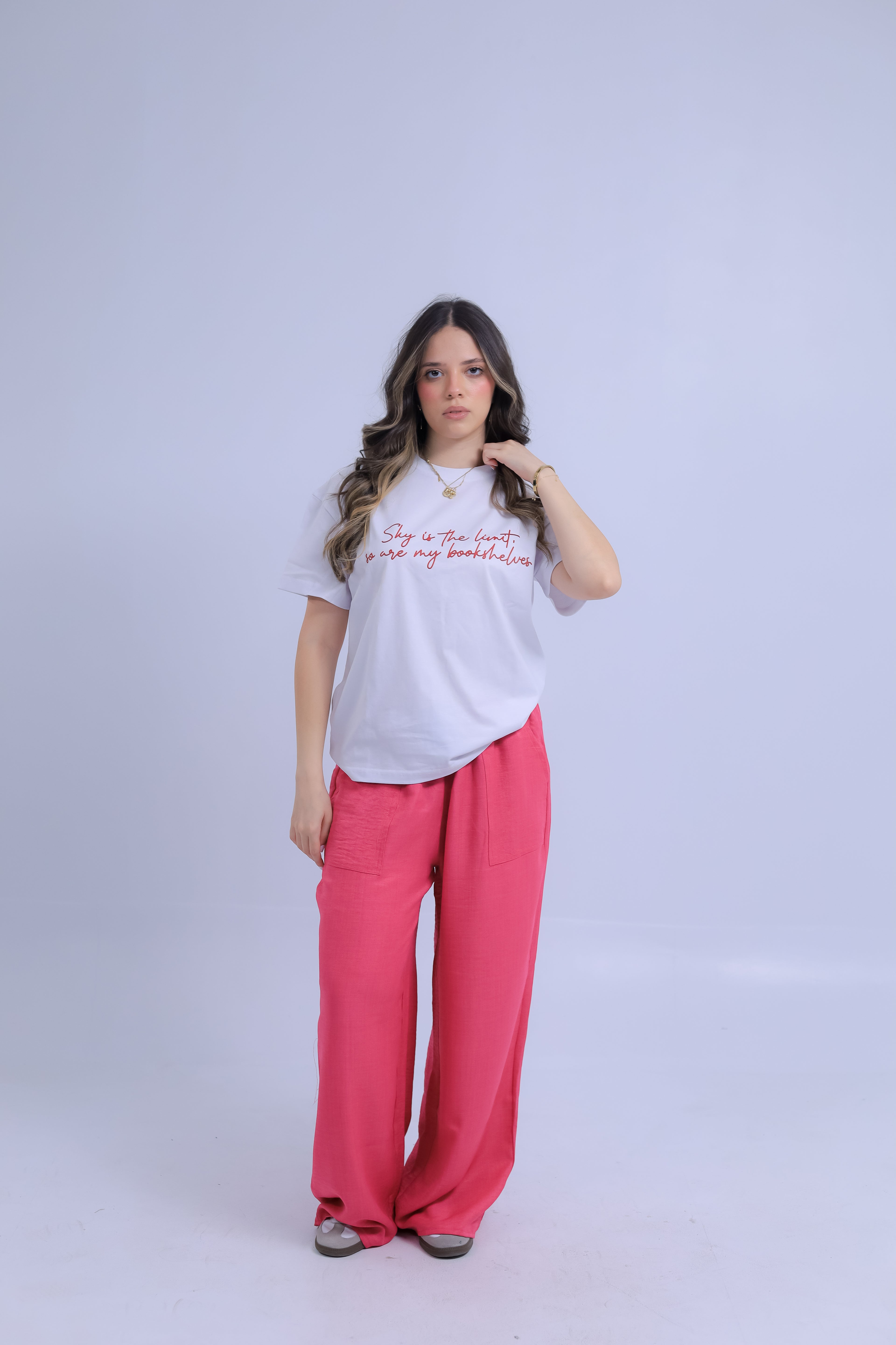 Oversized "Sky is the Limit" Print T-shirt