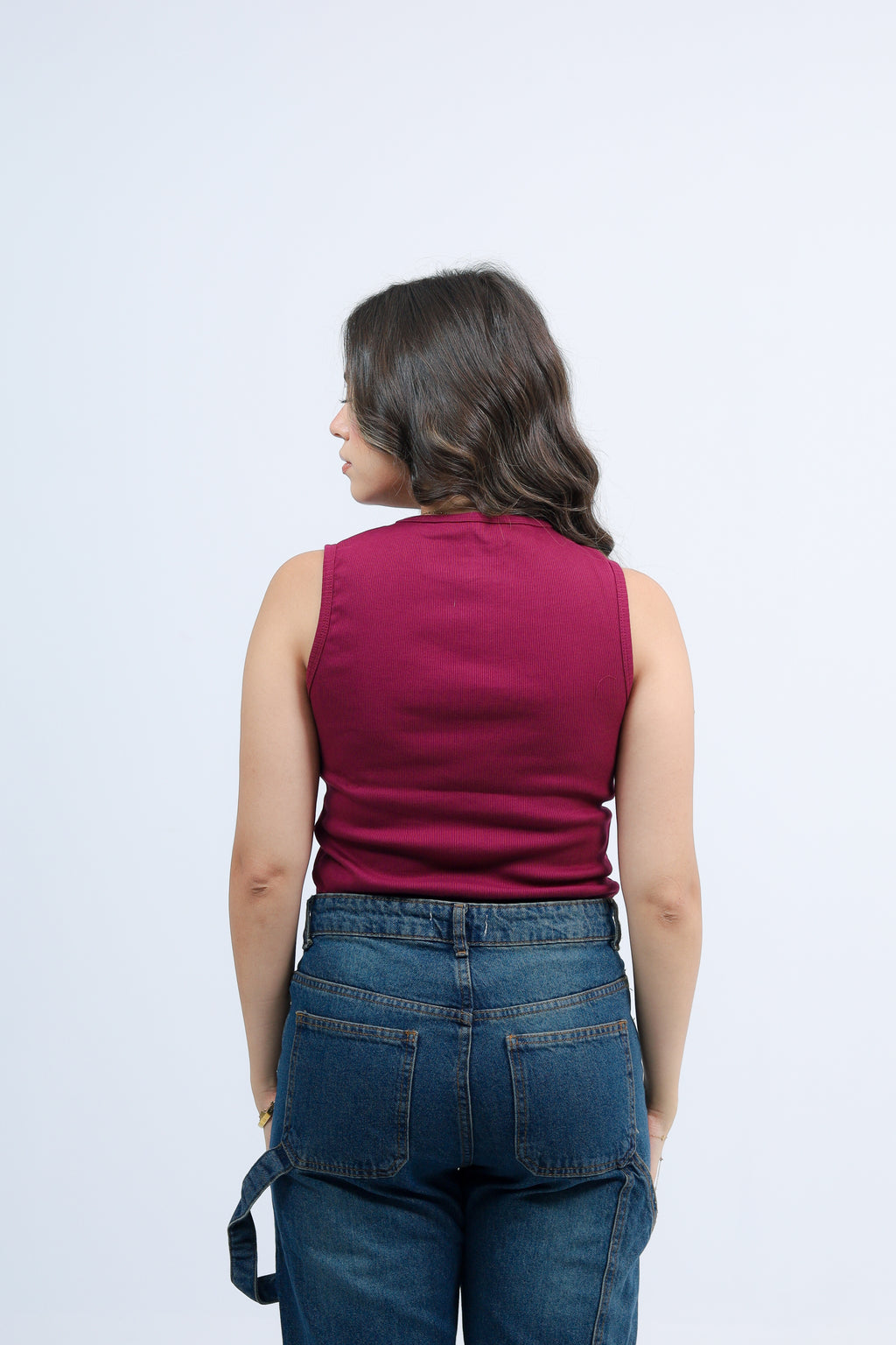 Ribbed Bow Tank Top