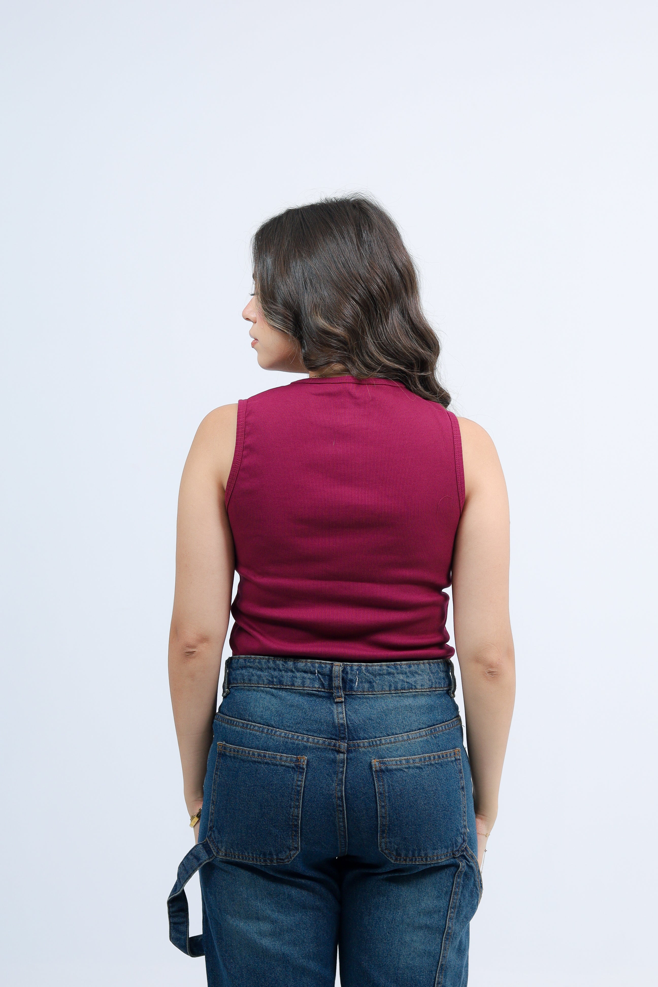 Ribbed Bow Tank Top