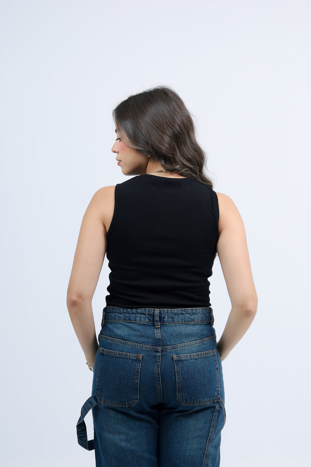 Ribbed Bow Tank Top