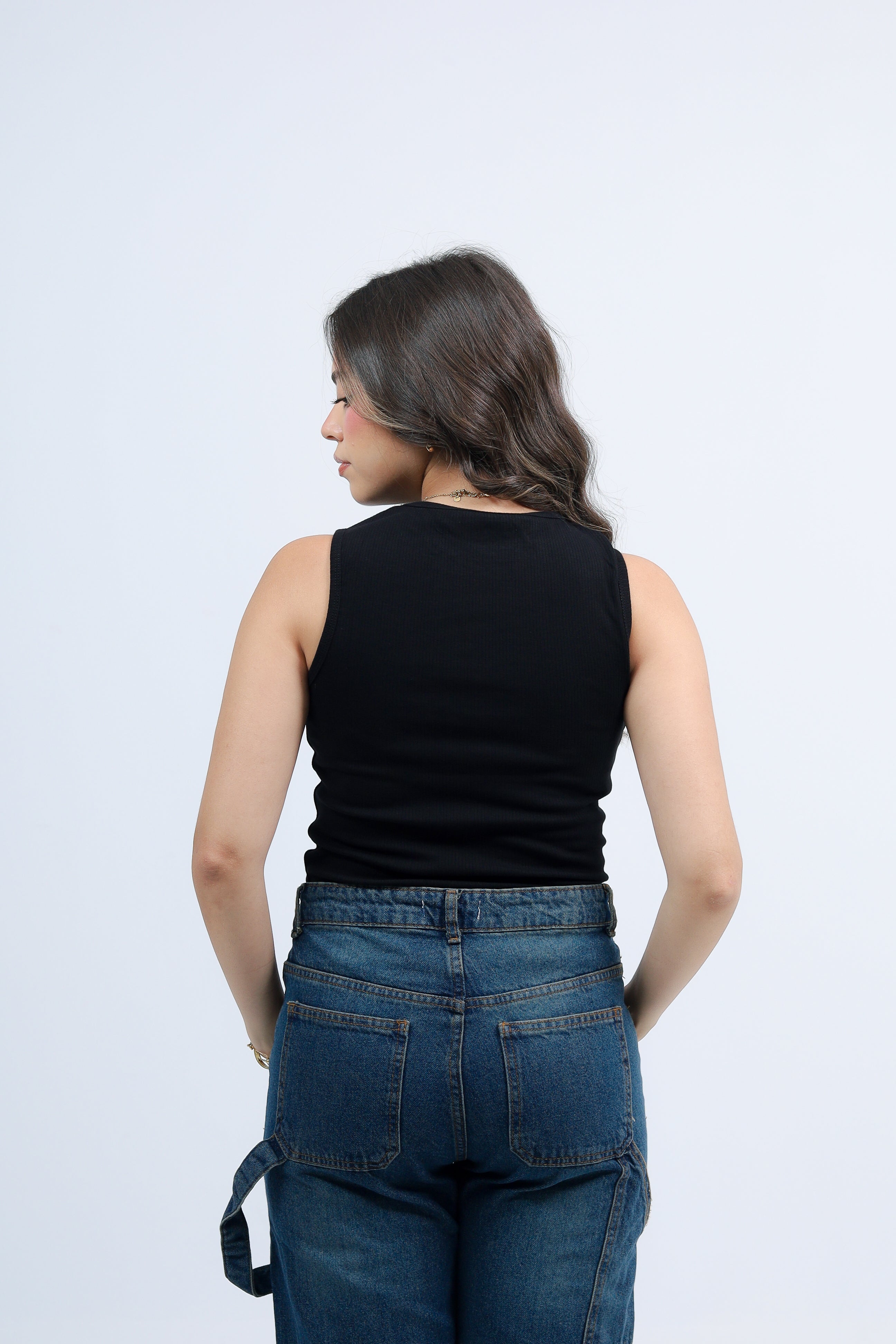 Ribbed Bow Tank Top