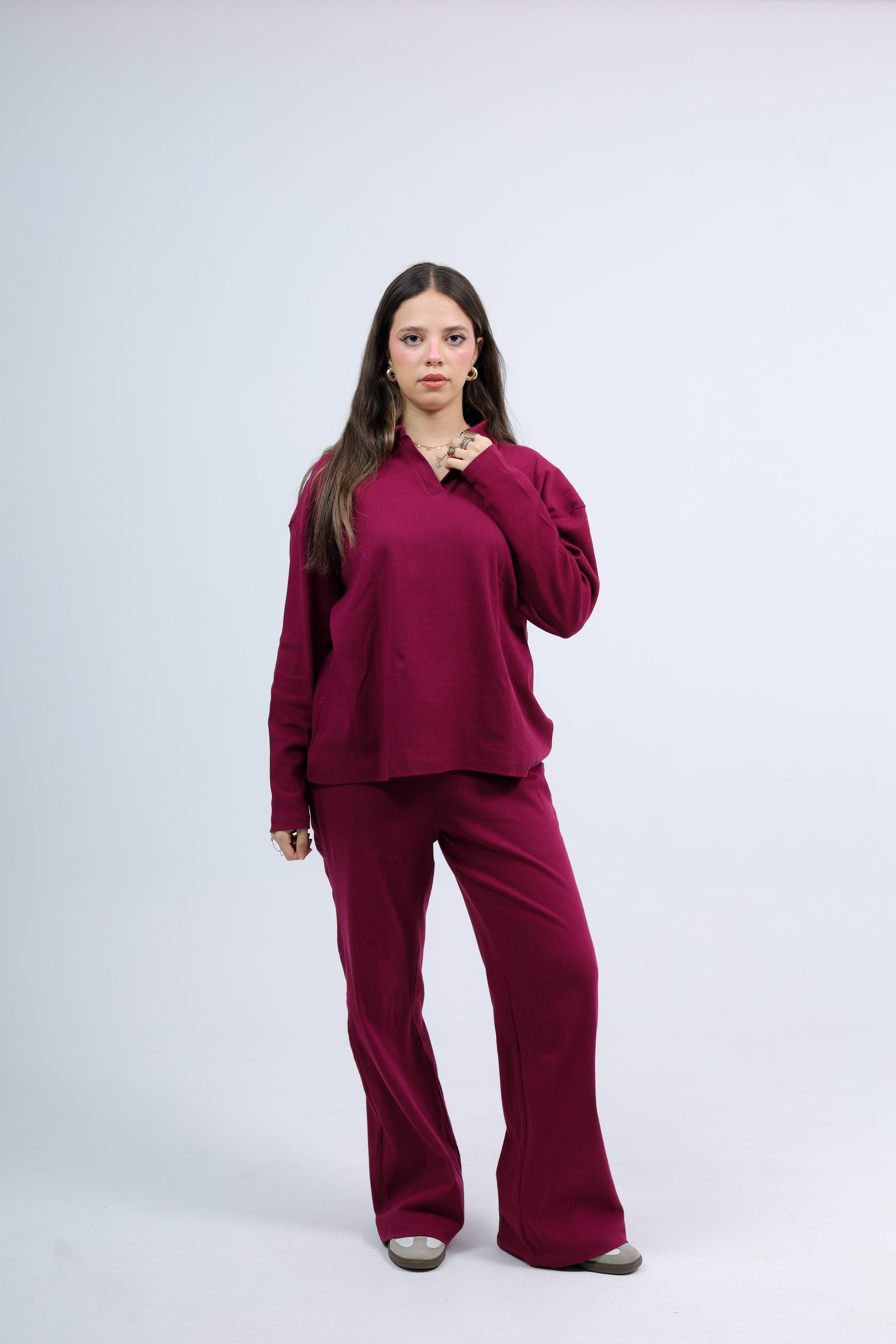 Ribbed Cotton Lounge Set