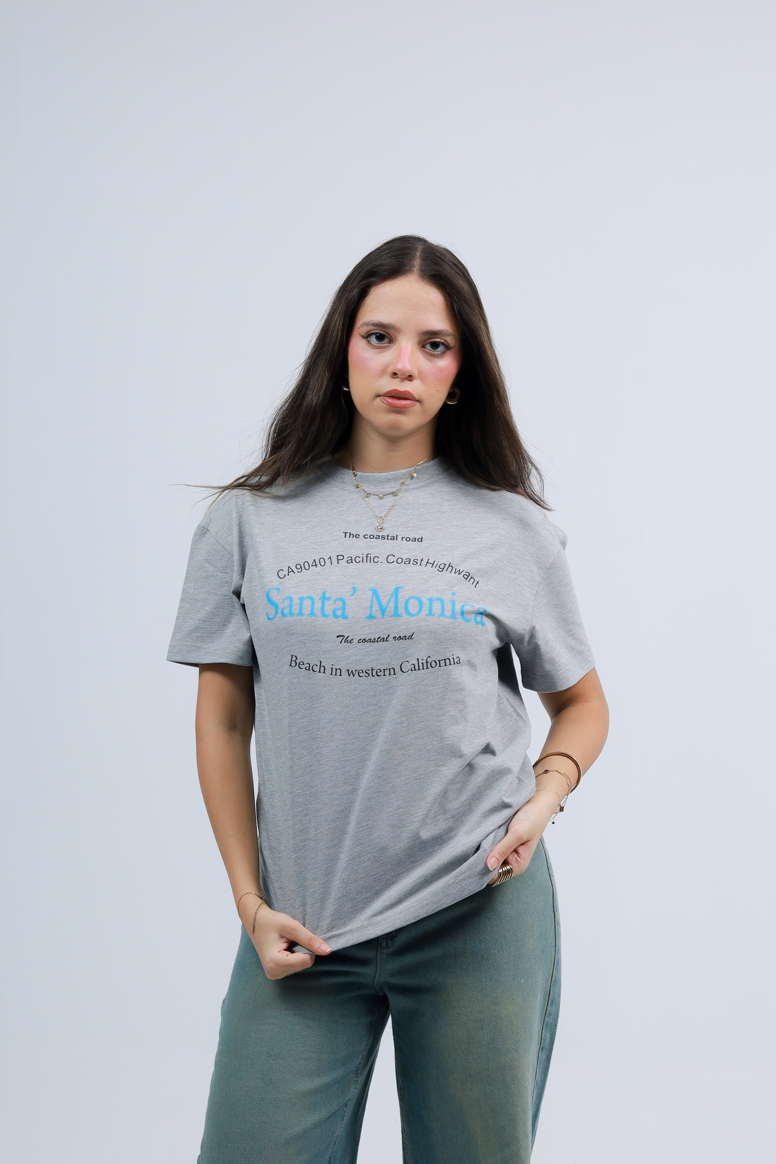 Oversized Tee Printed santa monica
