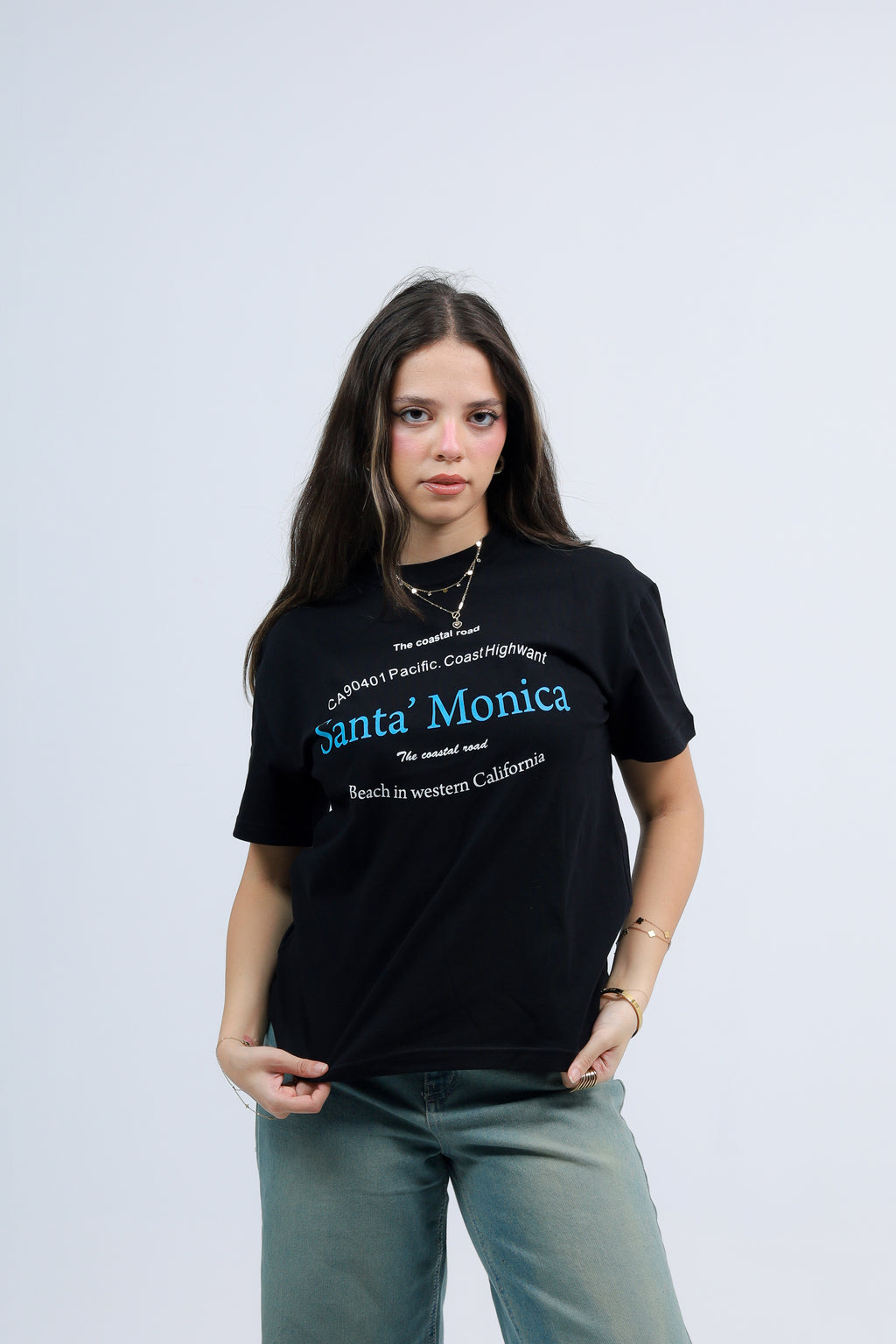 Oversized Tee Printed santa monica