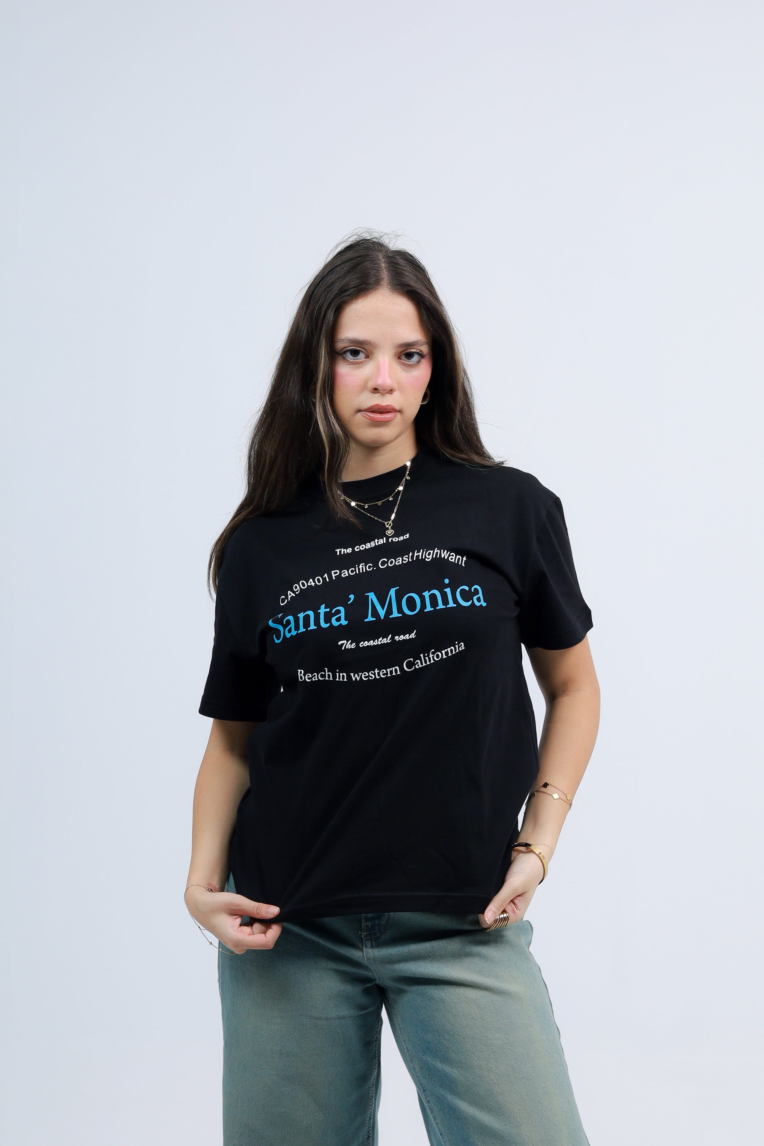 Oversized Tee Printed santa monica