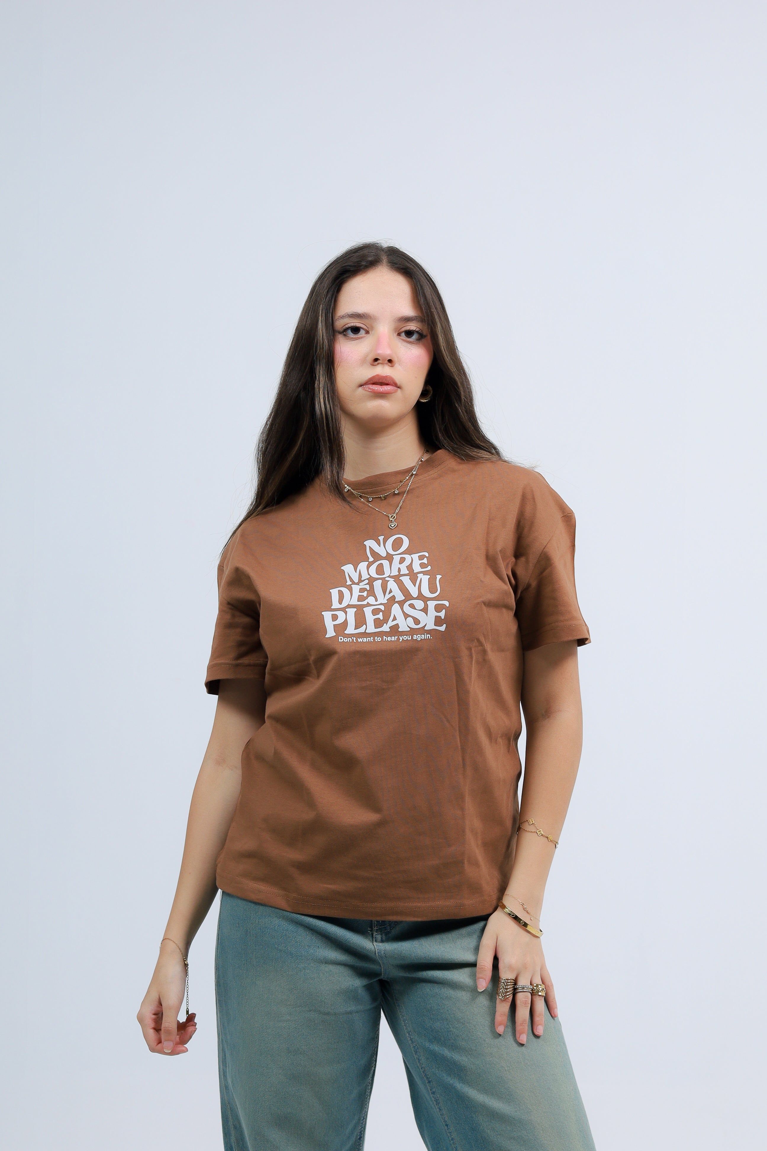 Oversized Tee Printed No More Dejavu