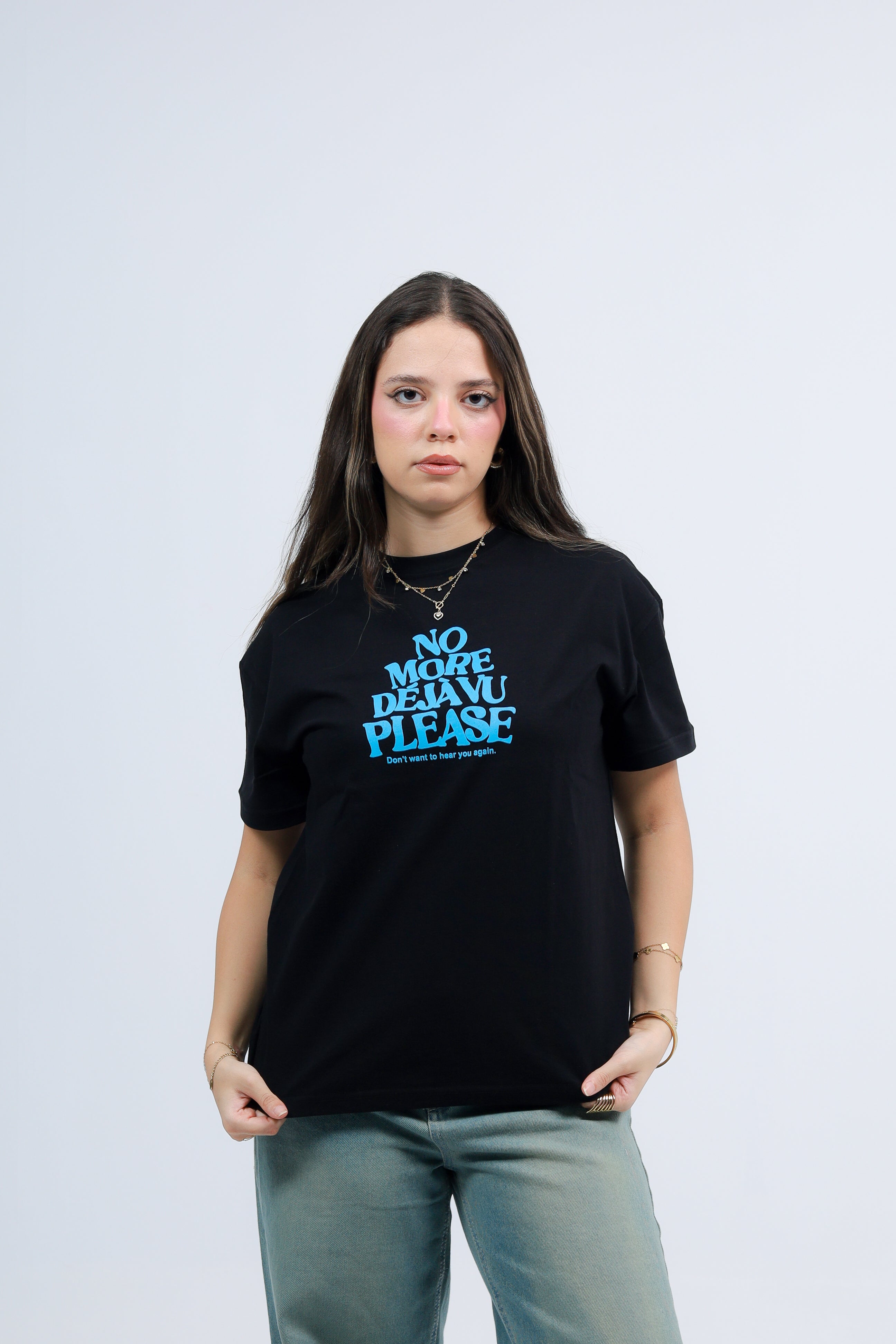 Oversized Tee Printed No More Dejavu