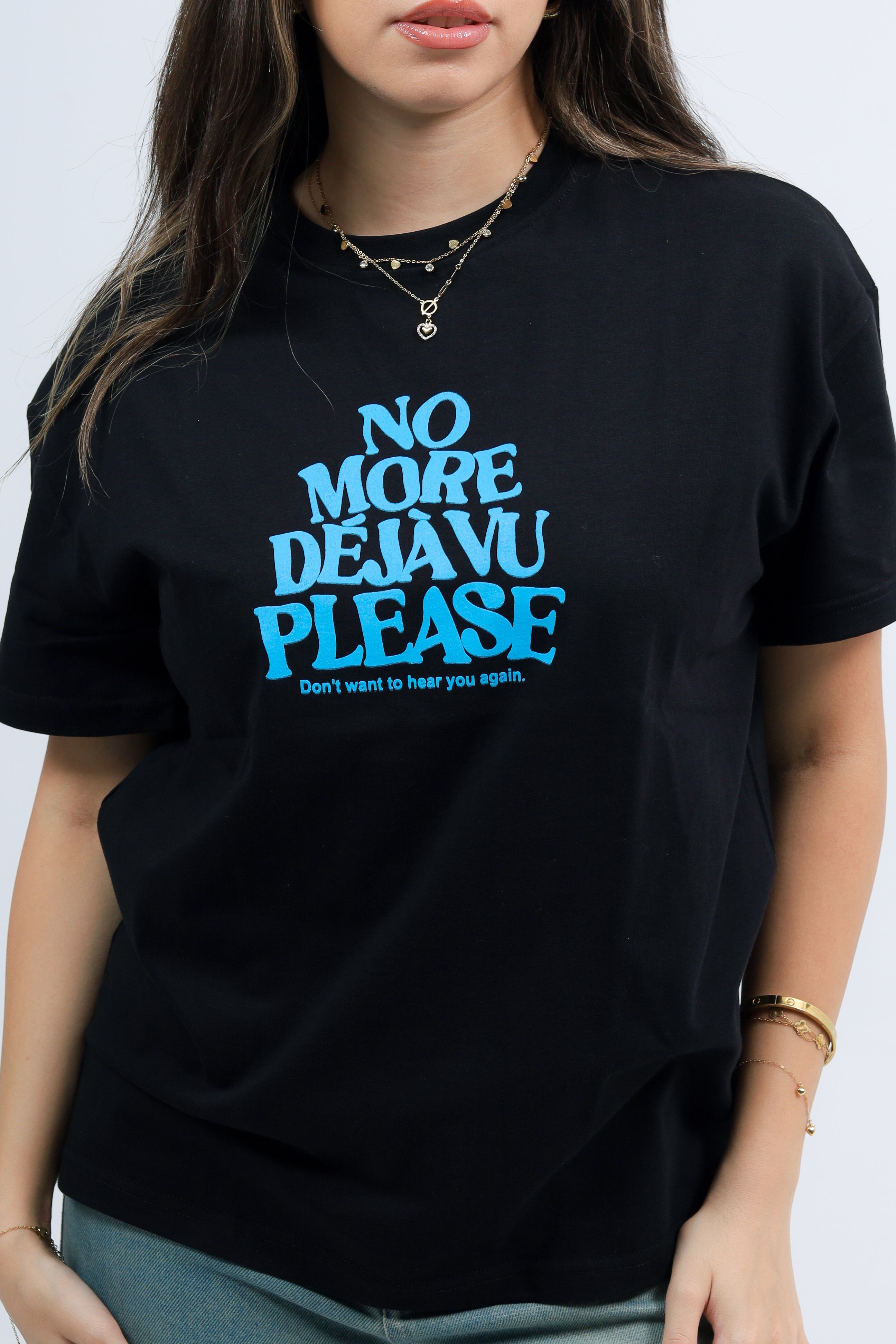 Oversized Tee Printed No More Dejavu