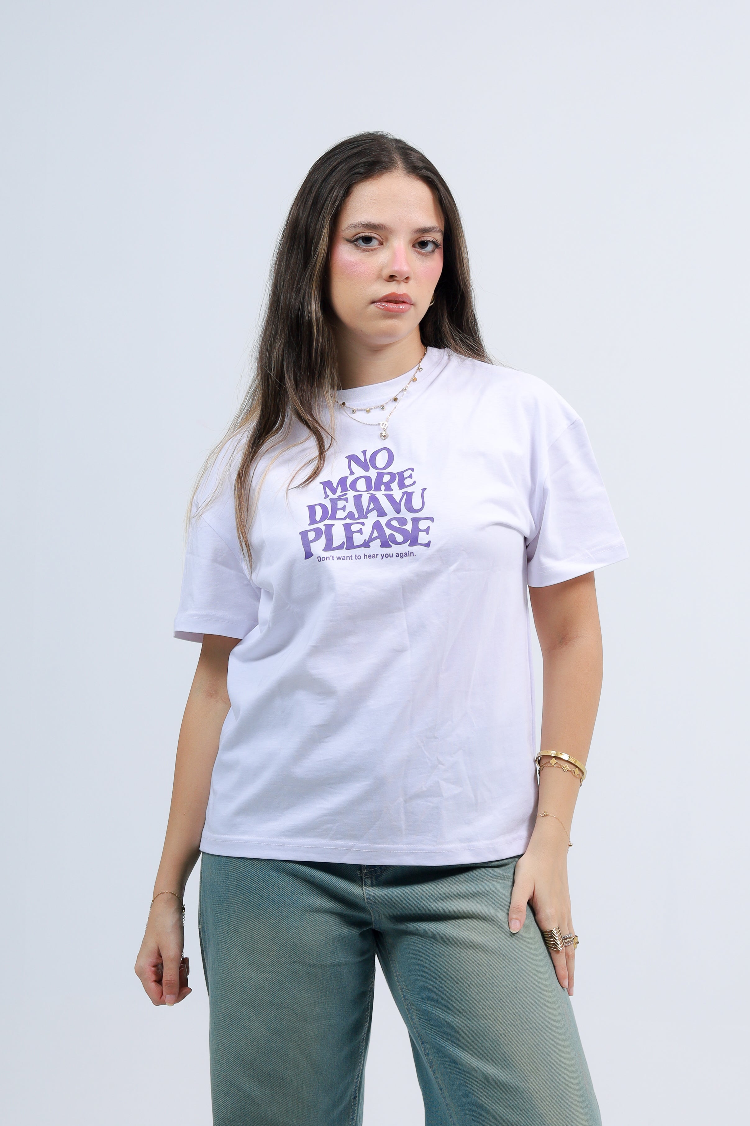 Oversized Tee Printed No More Dejavu