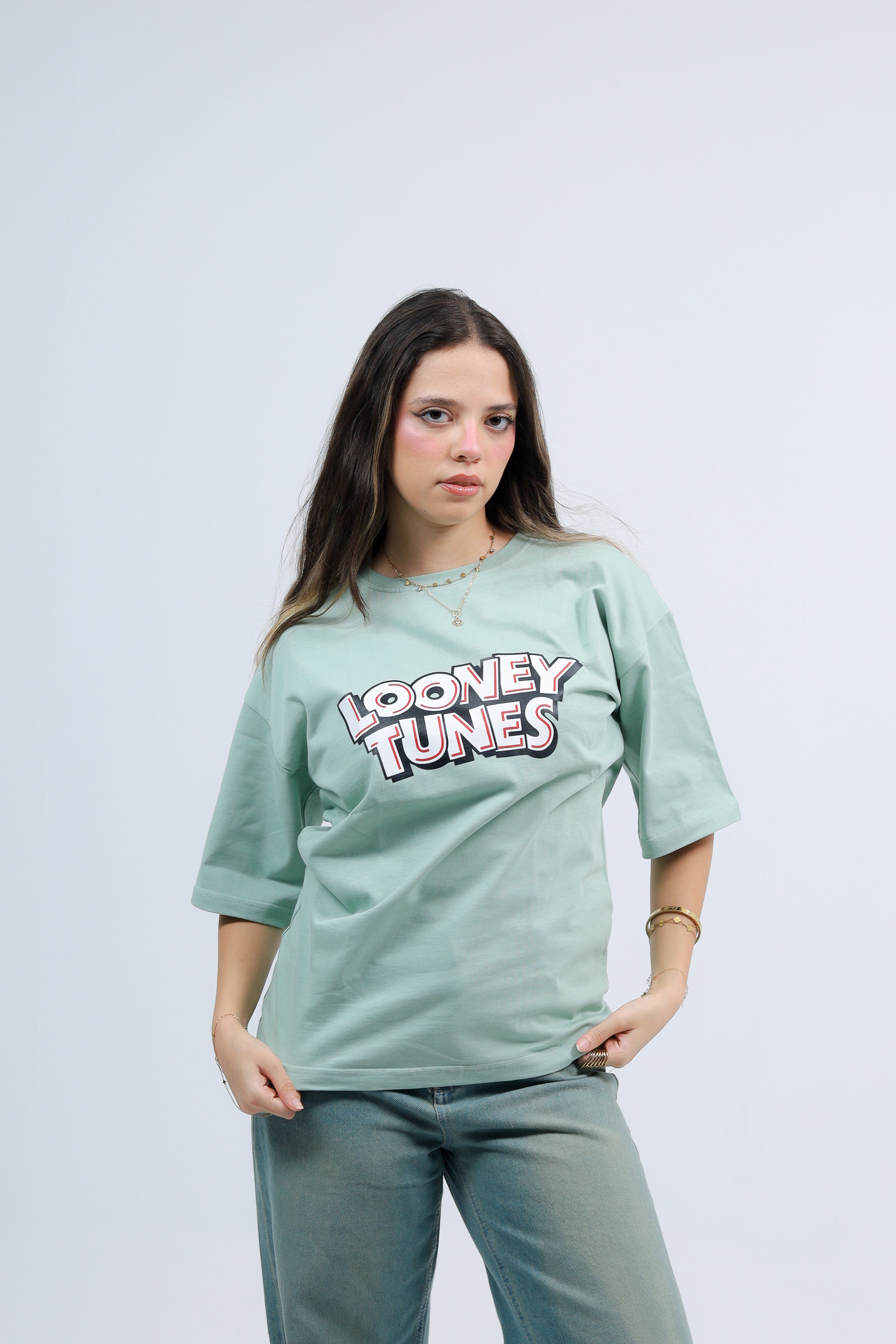 Oversized Tee Printed Looney Tunes