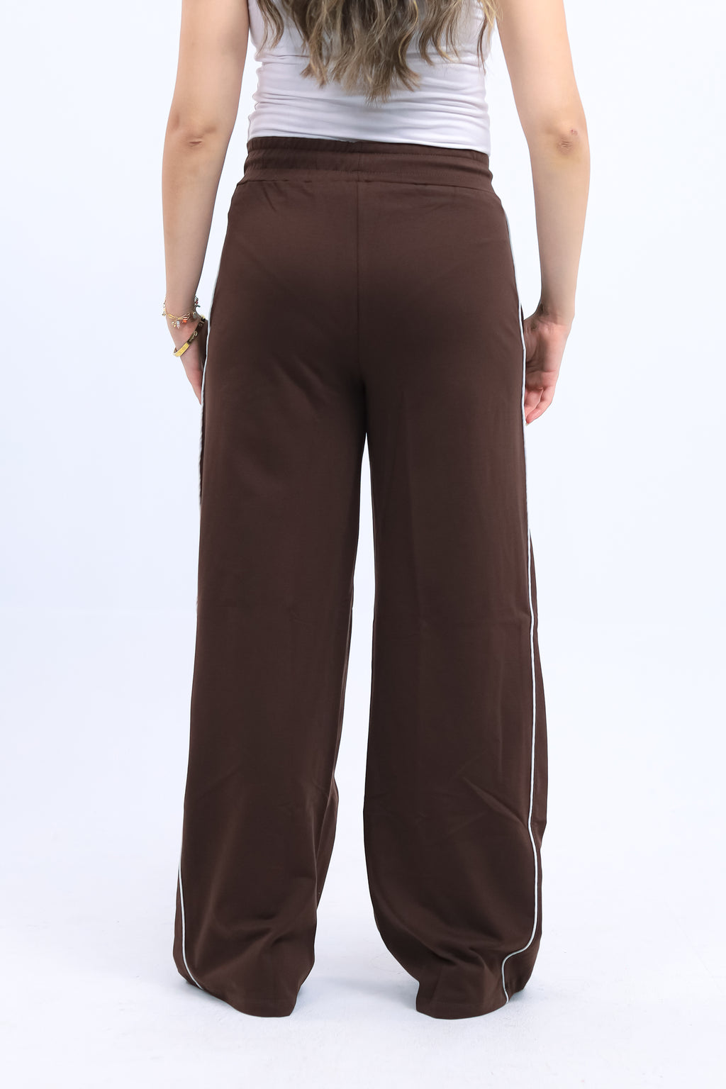 WIDE LEG SWEATPANTS WITH LINE
