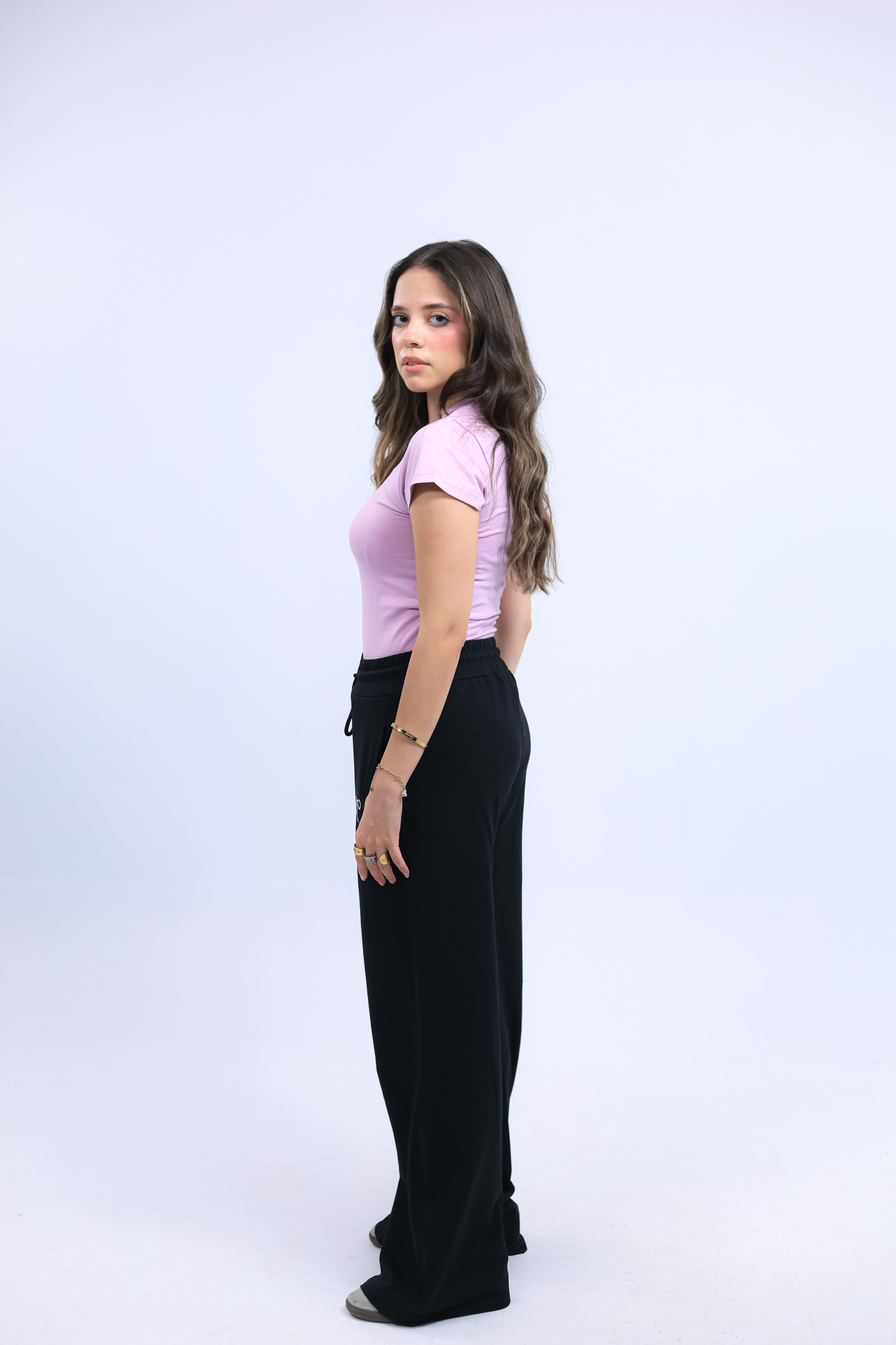 BOW WIDE LEG SWEATPANTS