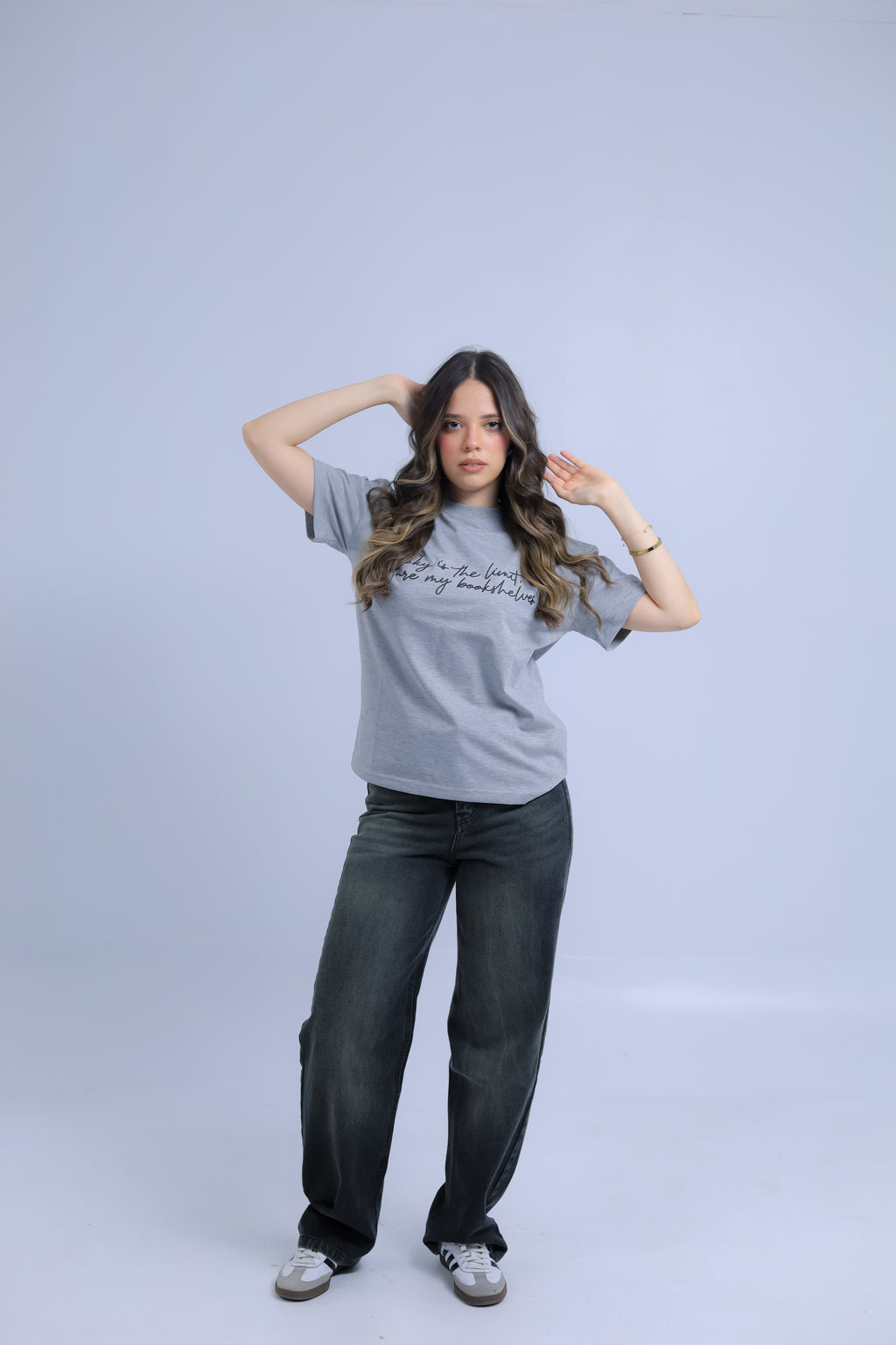 Oversized "Sky is the Limit" Print T-shirt