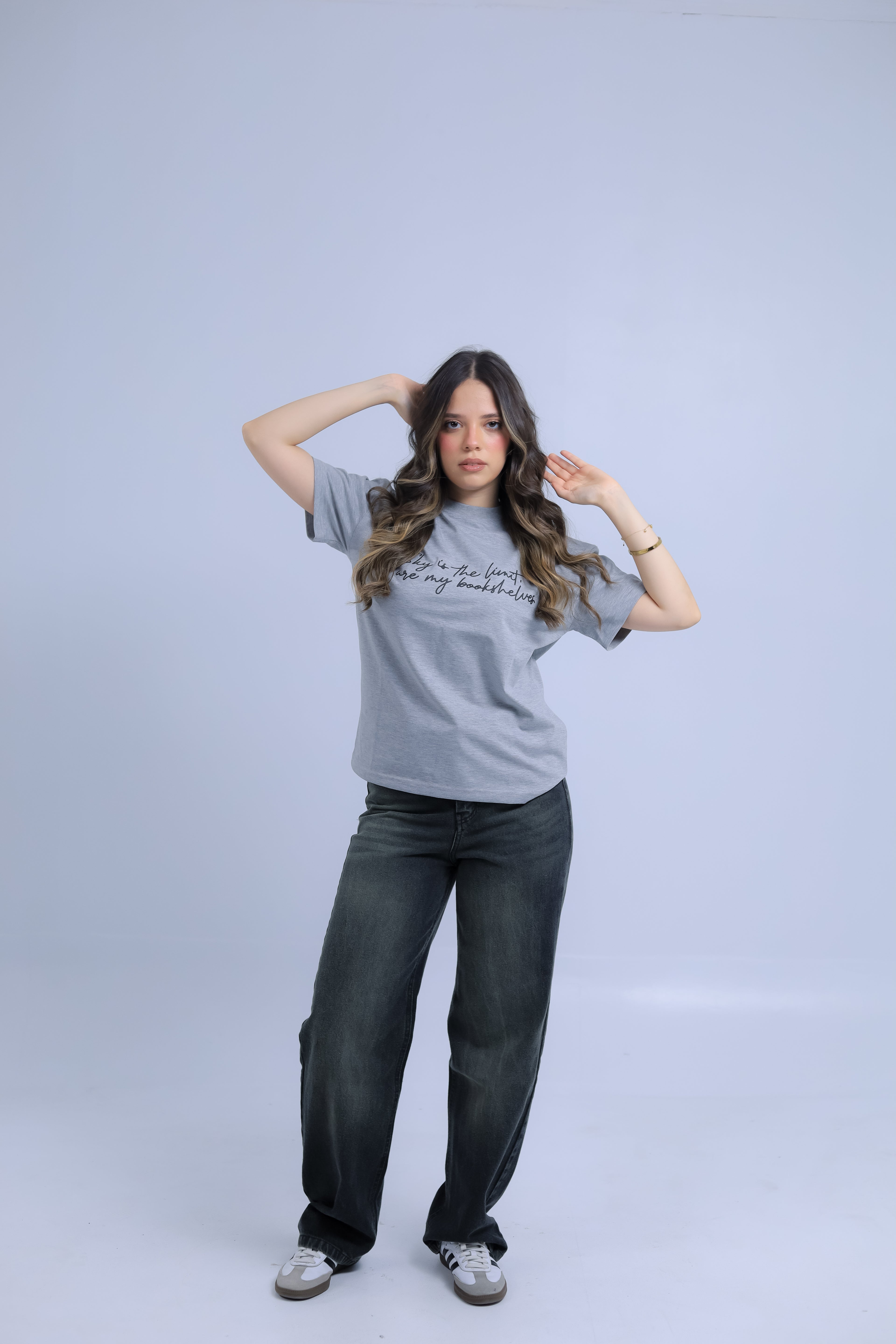 Oversized "Sky is the Limit" Print T-shirt