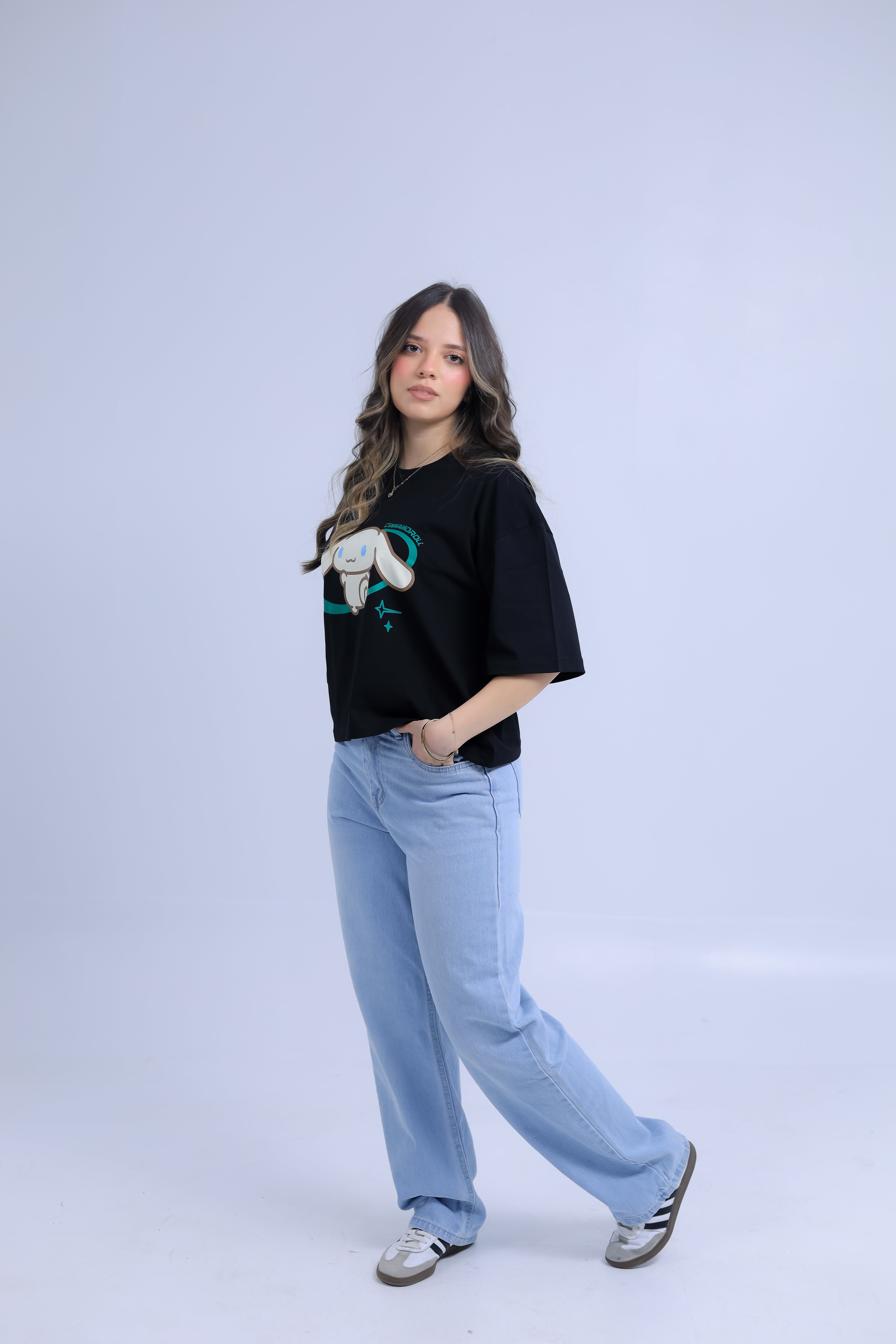 Oversized Cinnamoroll Print T-Shirt