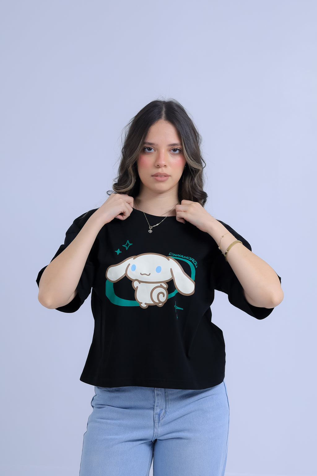 Oversized Cinnamoroll Print T-Shirt
