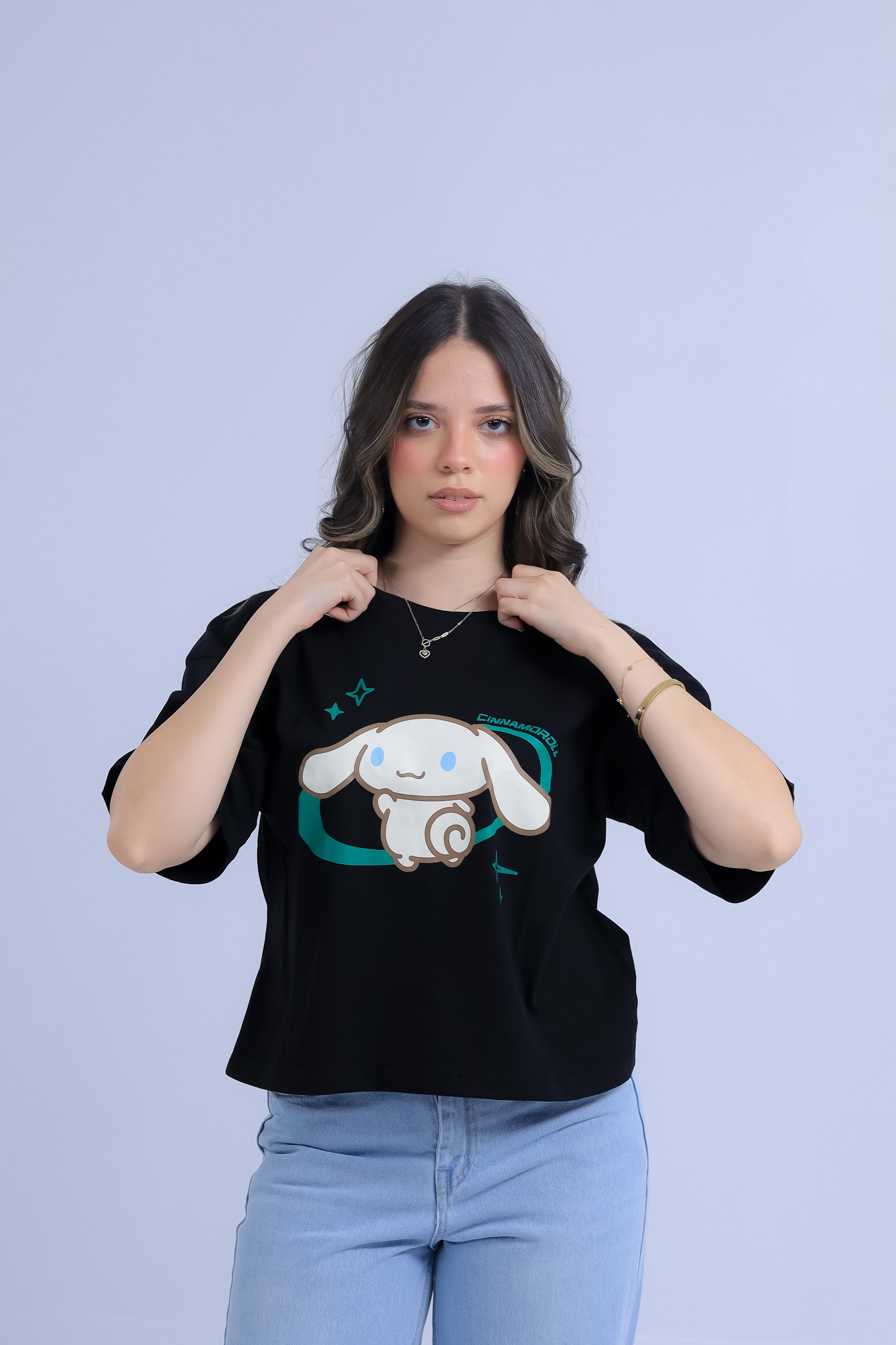 Oversized Cinnamoroll Print T-Shirt