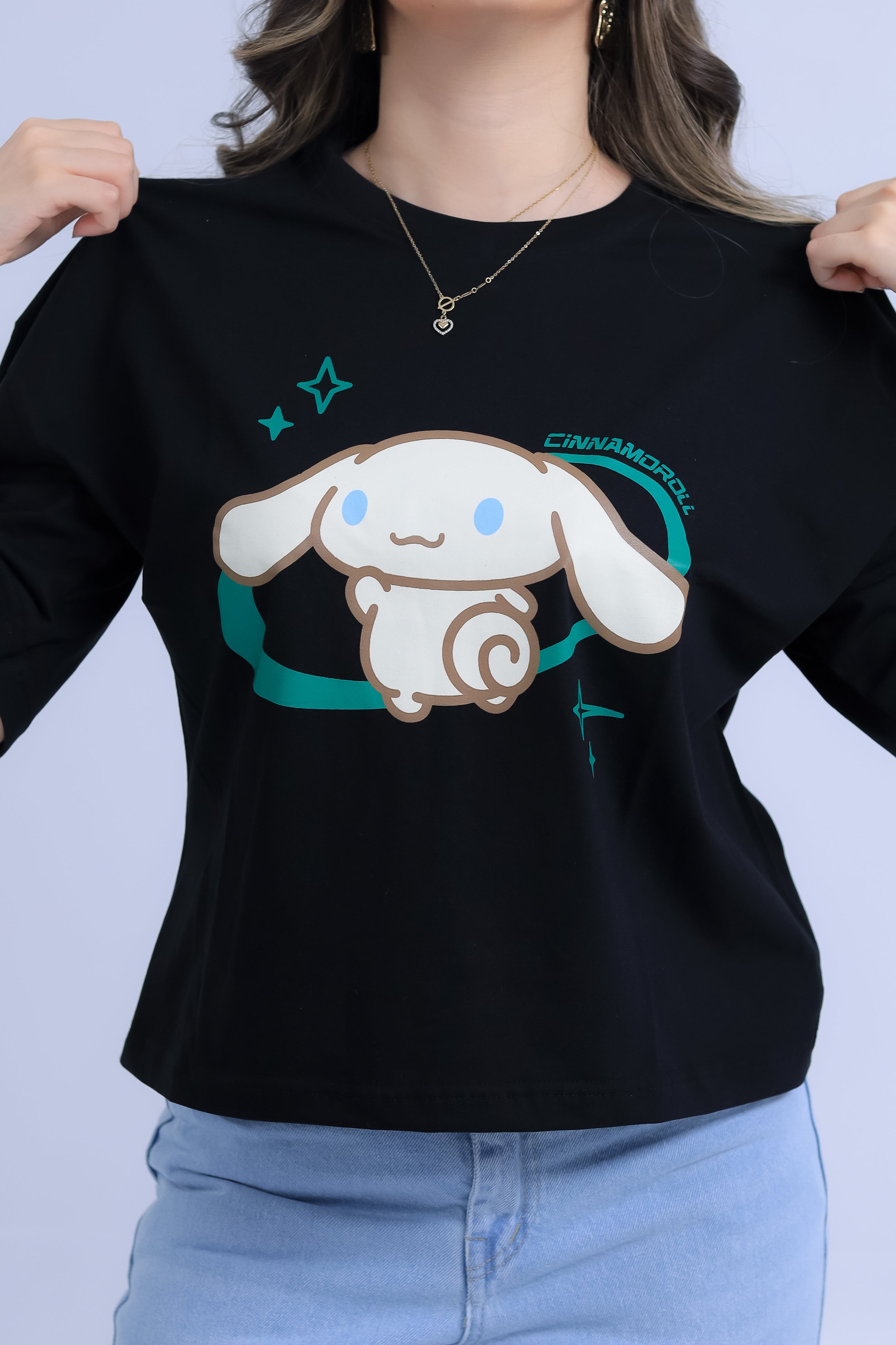 Oversized Cinnamoroll Print T-Shirt