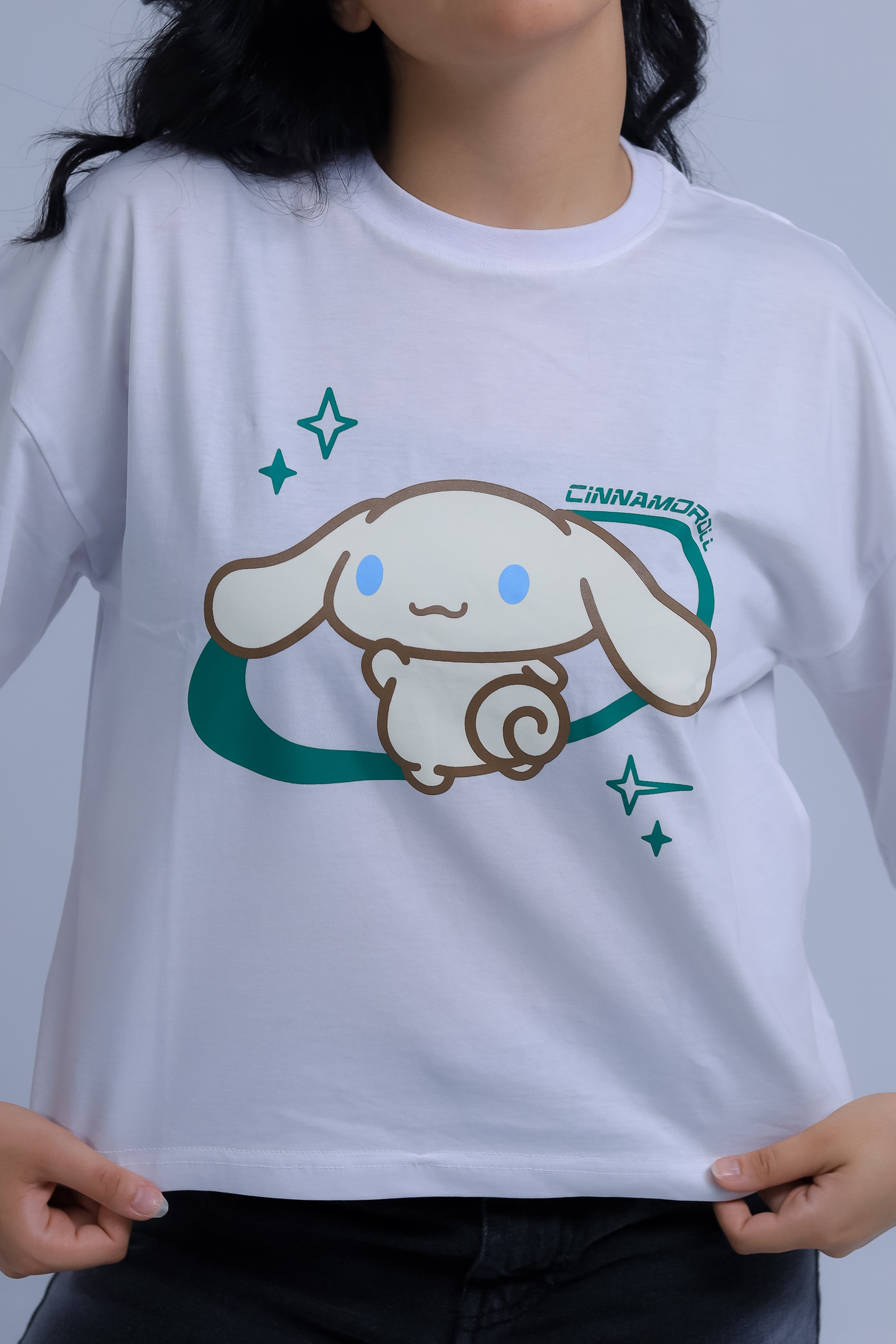 Oversized Cinnamoroll Print T-Shirt