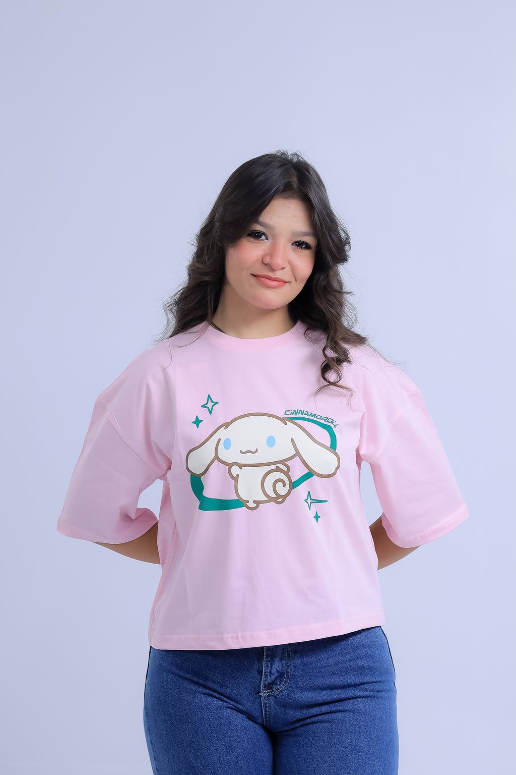 Oversized Cinnamoroll Print T-Shirt