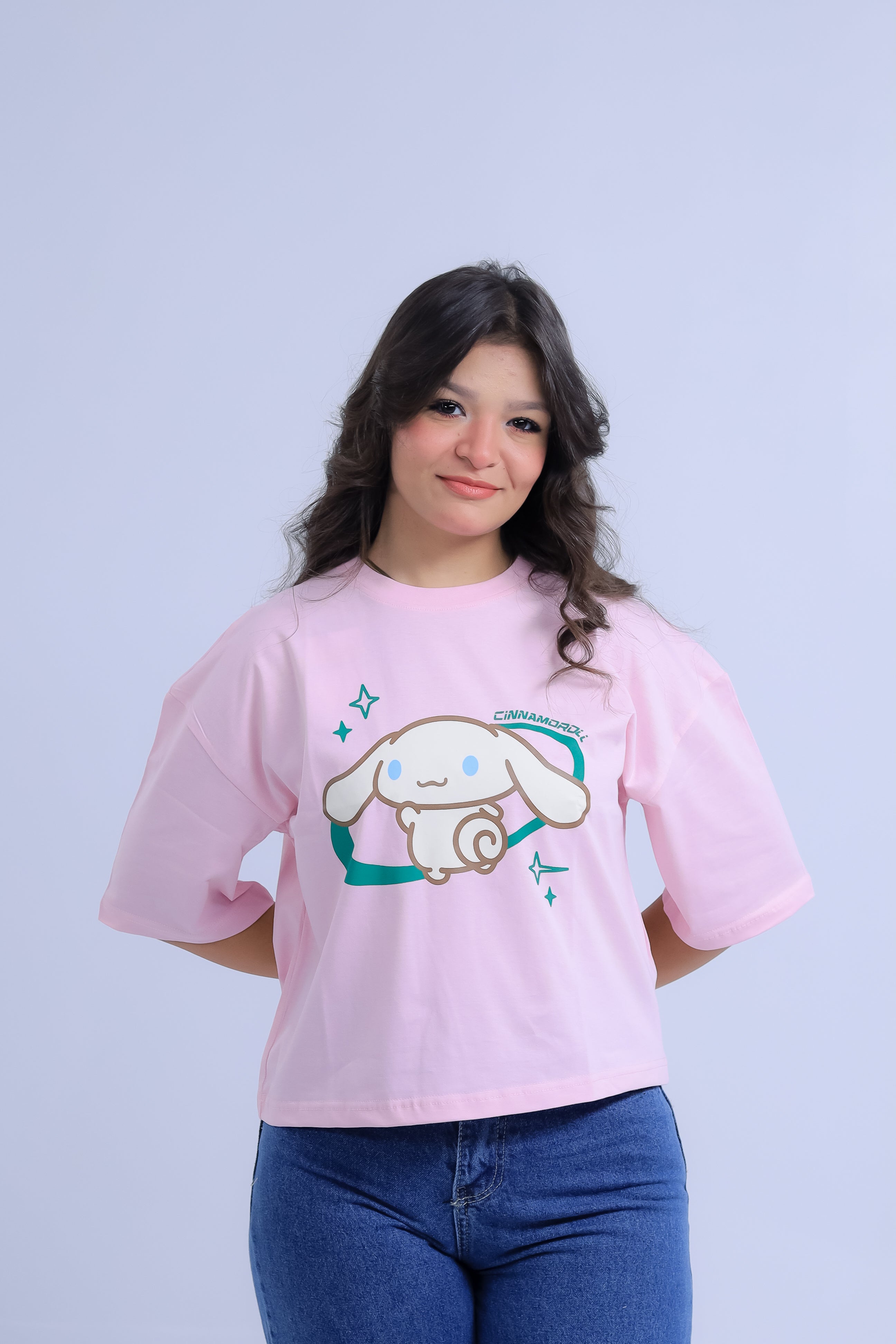 Oversized Cinnamoroll Print T-Shirt