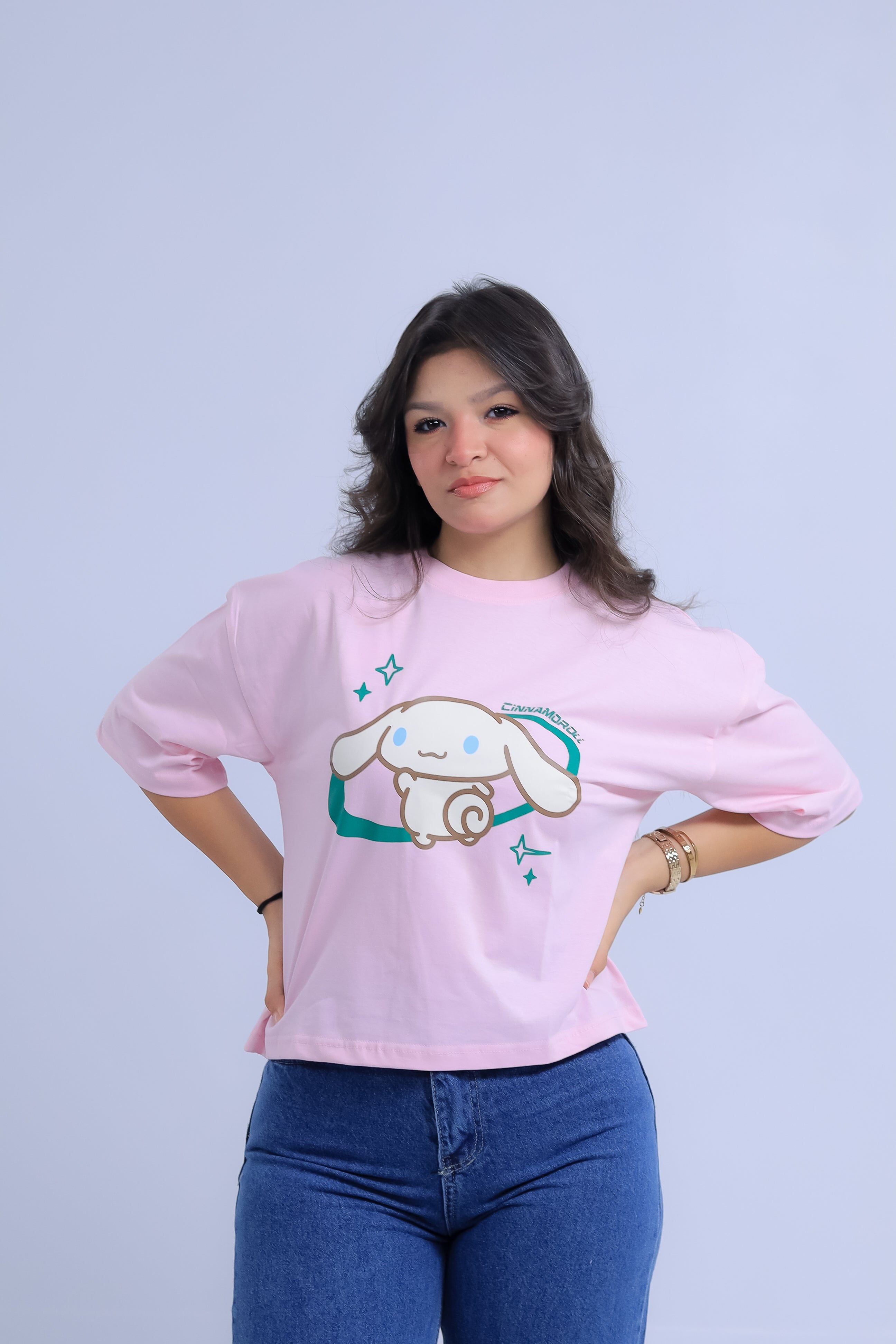 Oversized Cinnamoroll Print T-Shirt