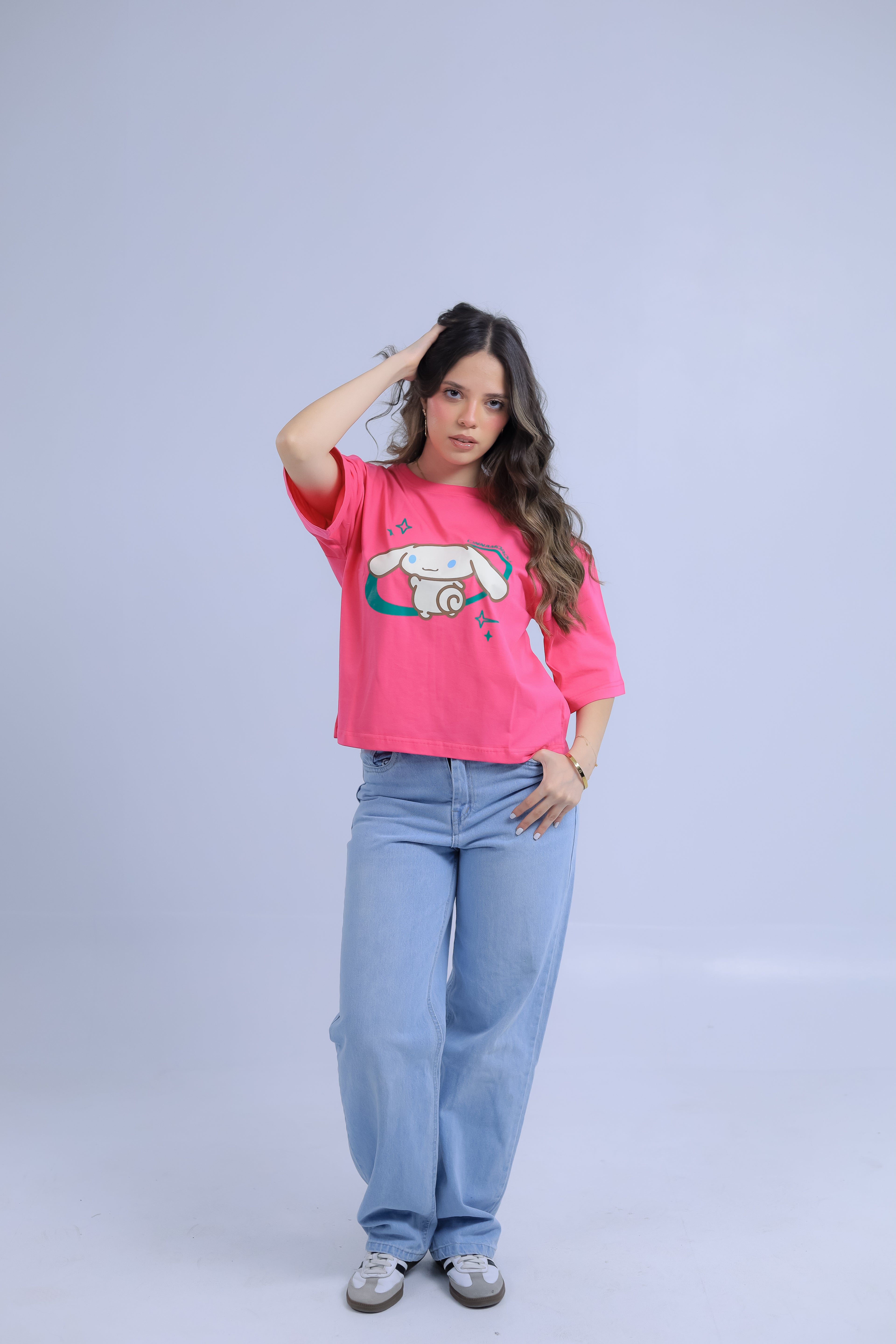 Oversized Cinnamoroll Print T-Shirt