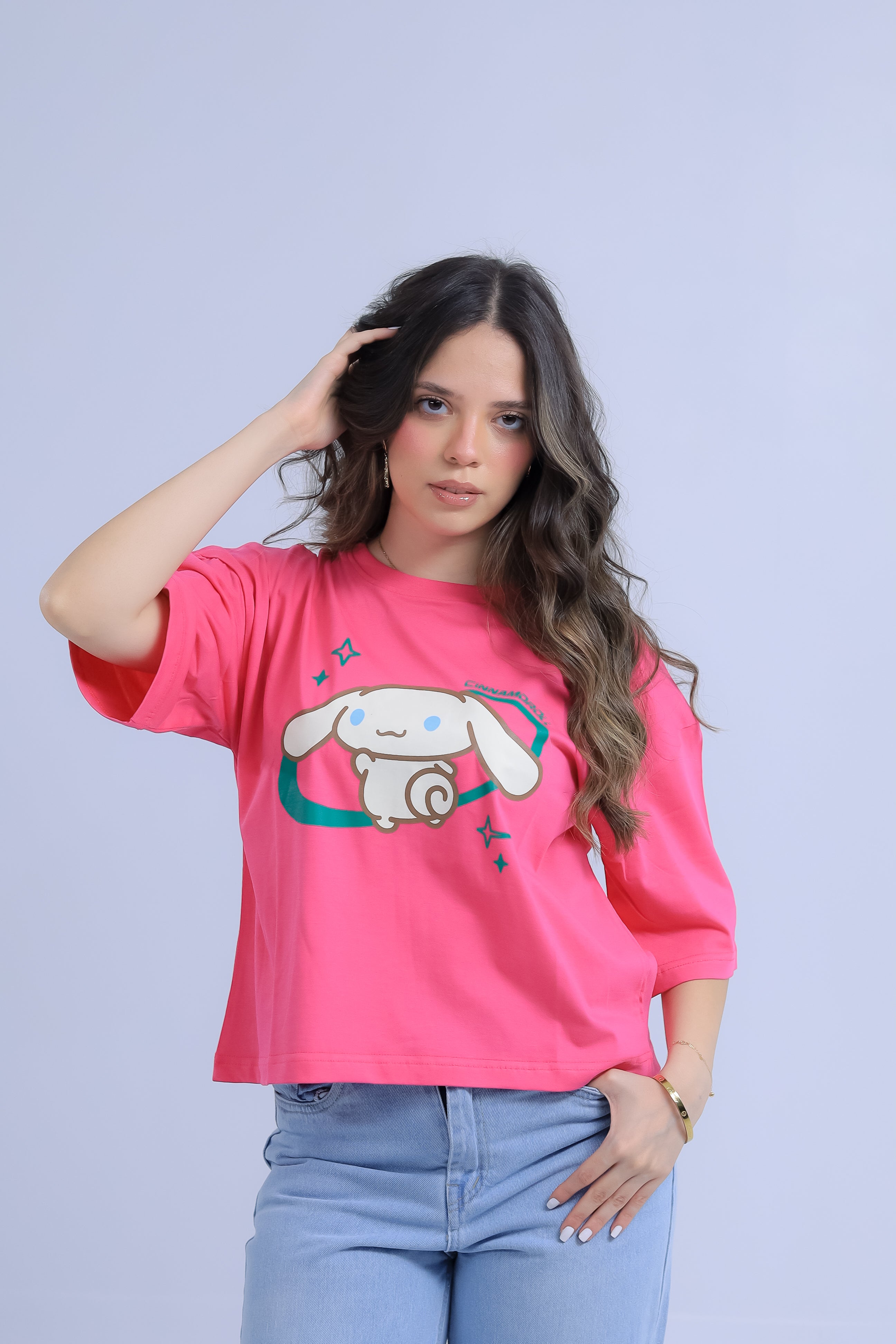 Oversized Cinnamoroll Print T-Shirt