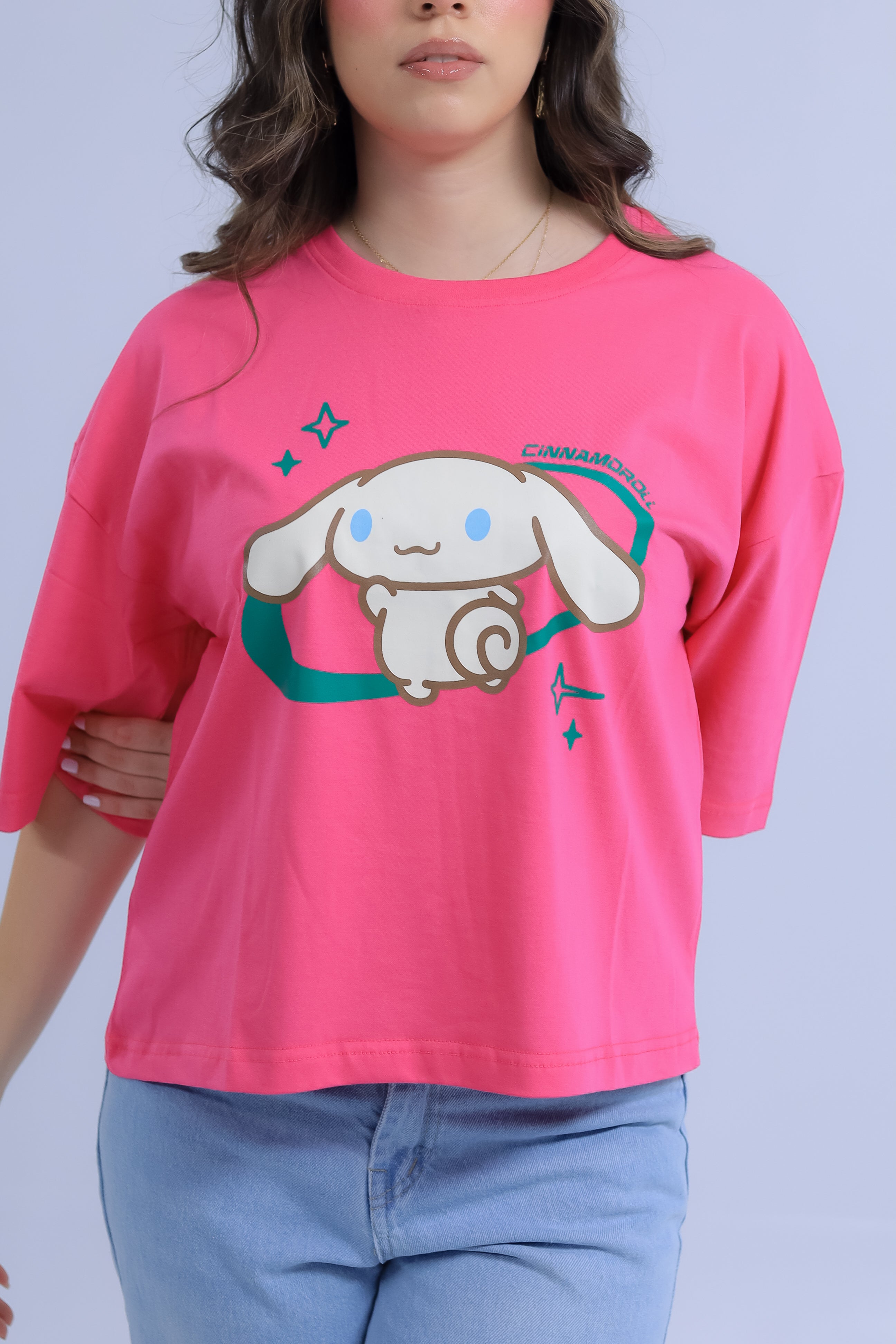 Oversized Cinnamoroll Print T-Shirt