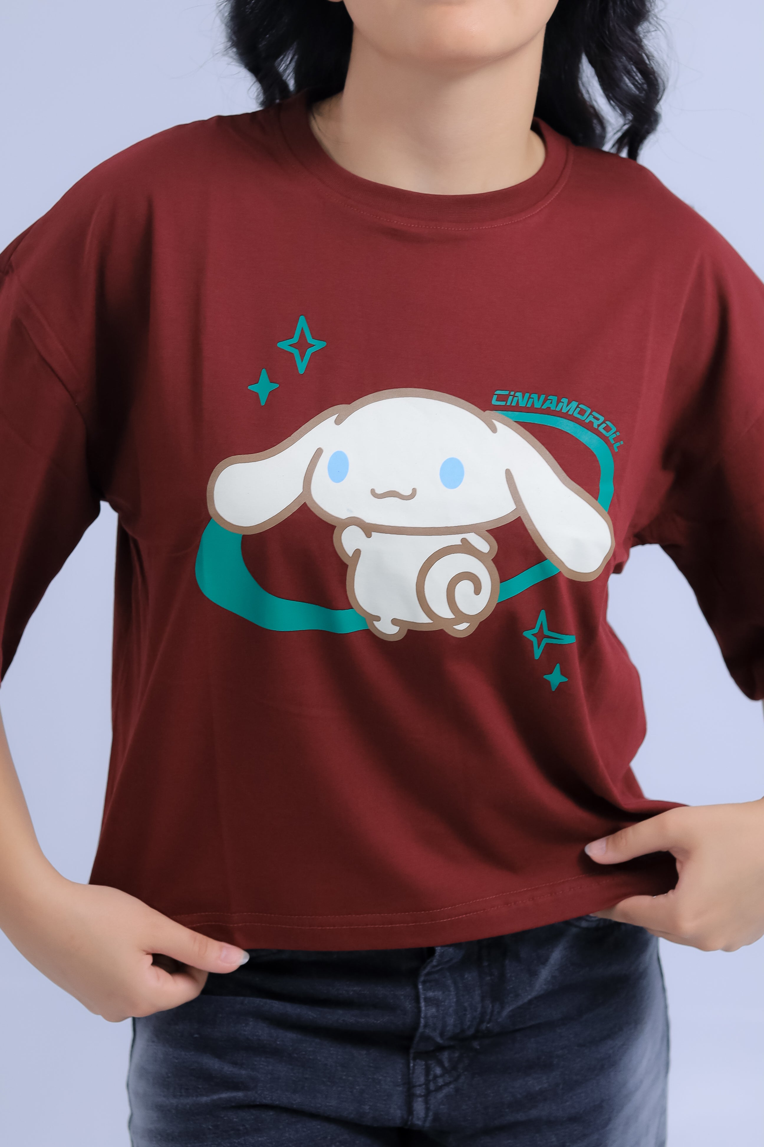 Oversized Cinnamoroll Print T-Shirt