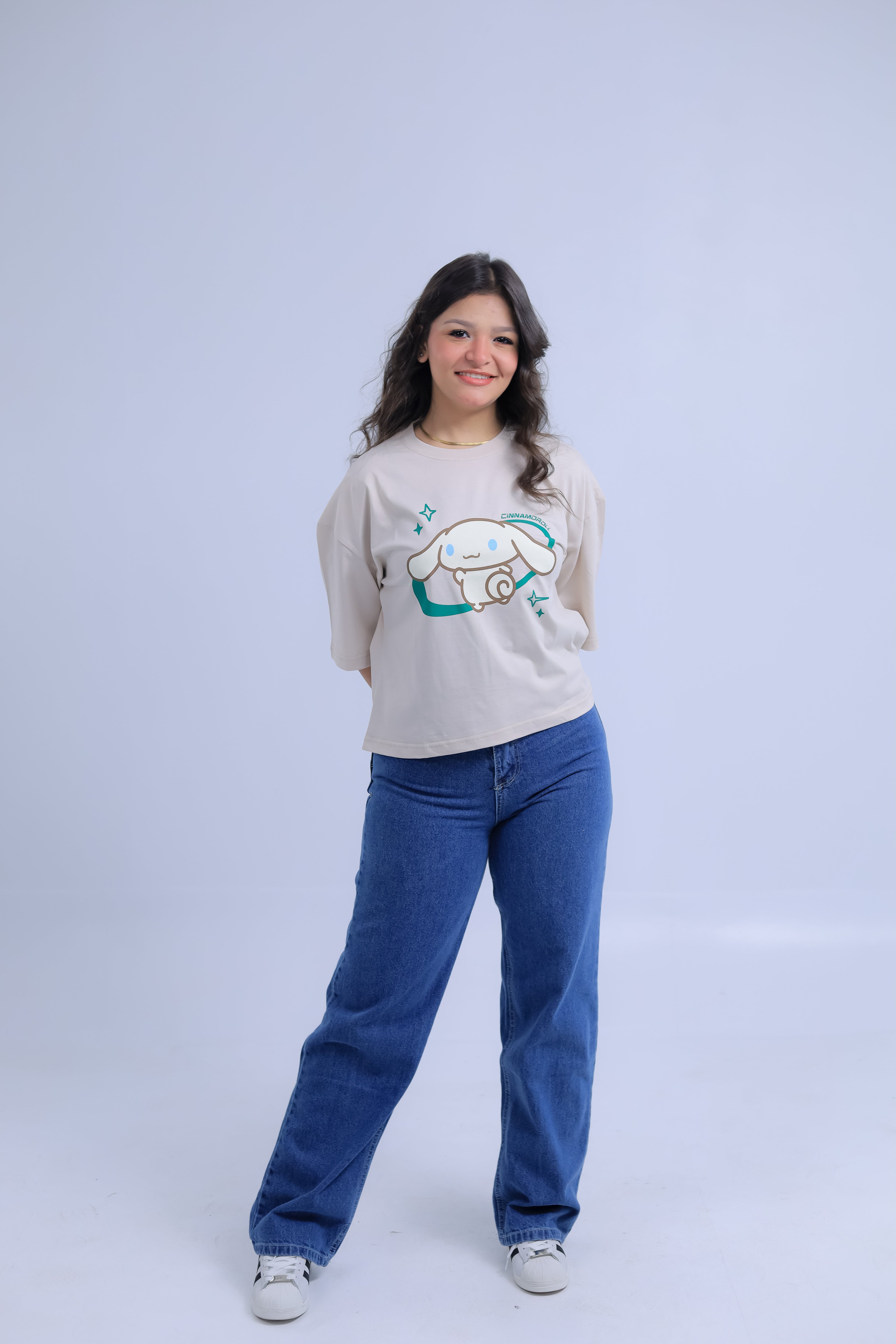 Oversized Cinnamoroll Print T-Shirt