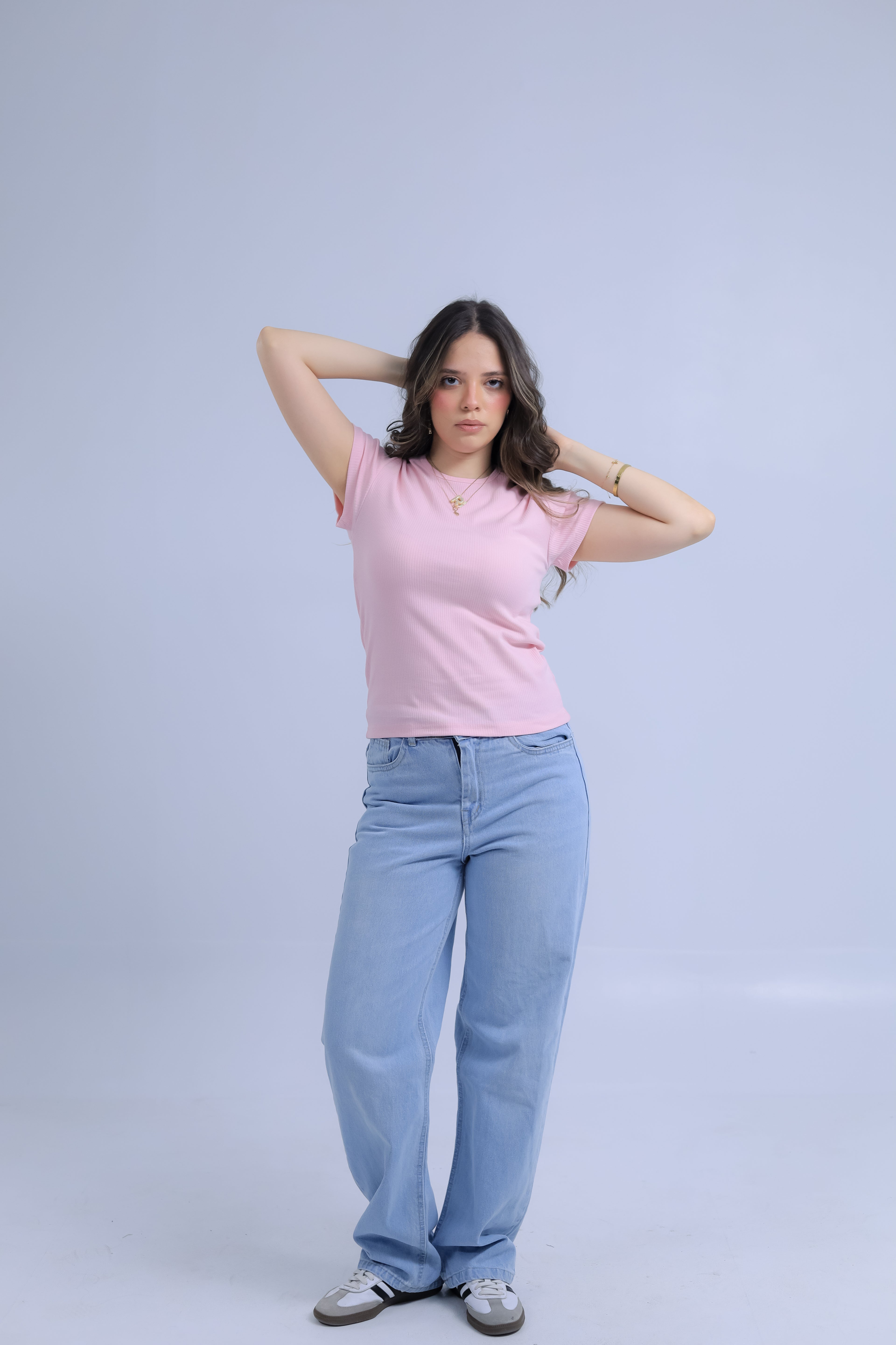 Ribbed Top Short Sleeve