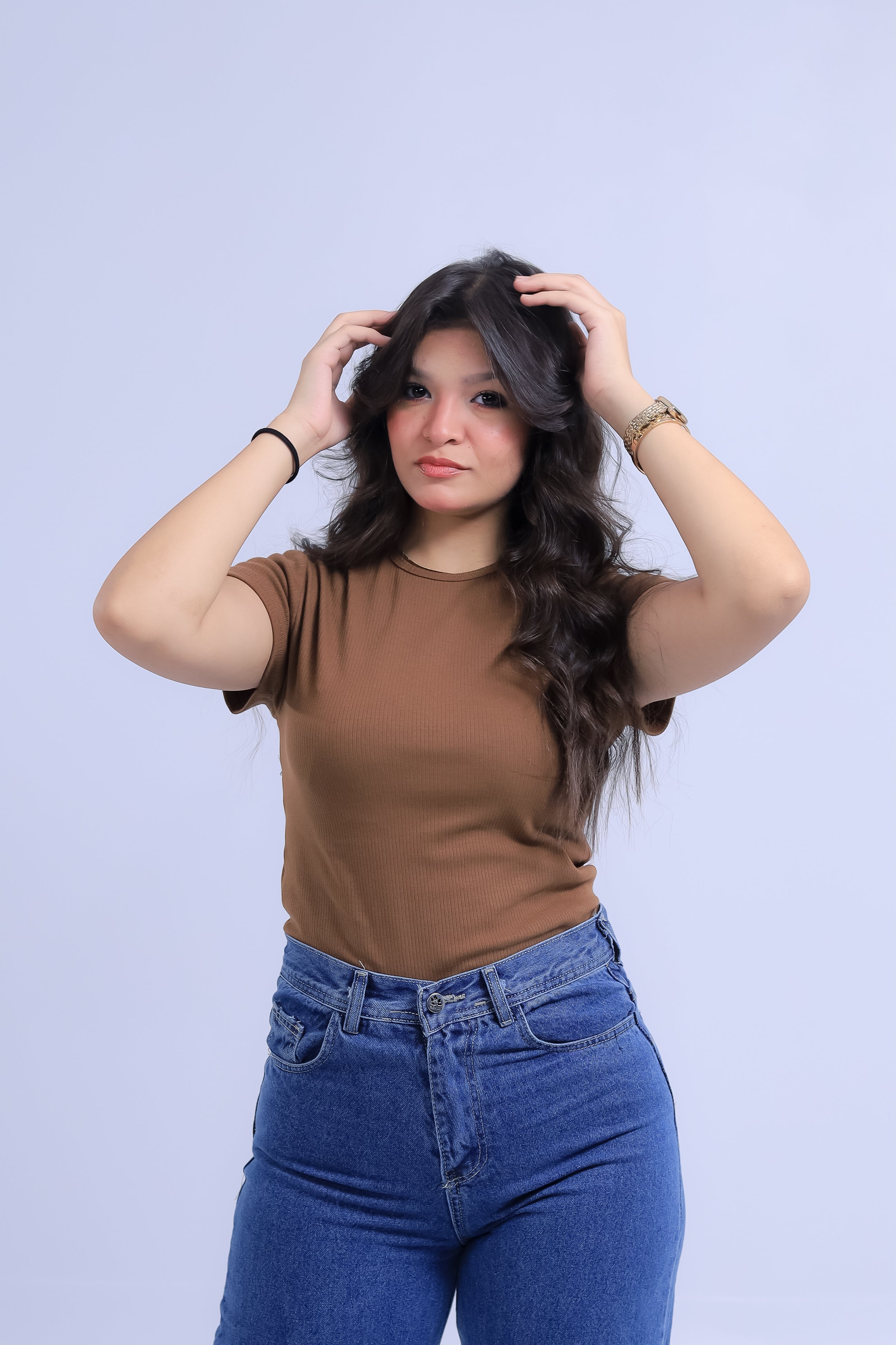 Ribbed Top Short Sleeve