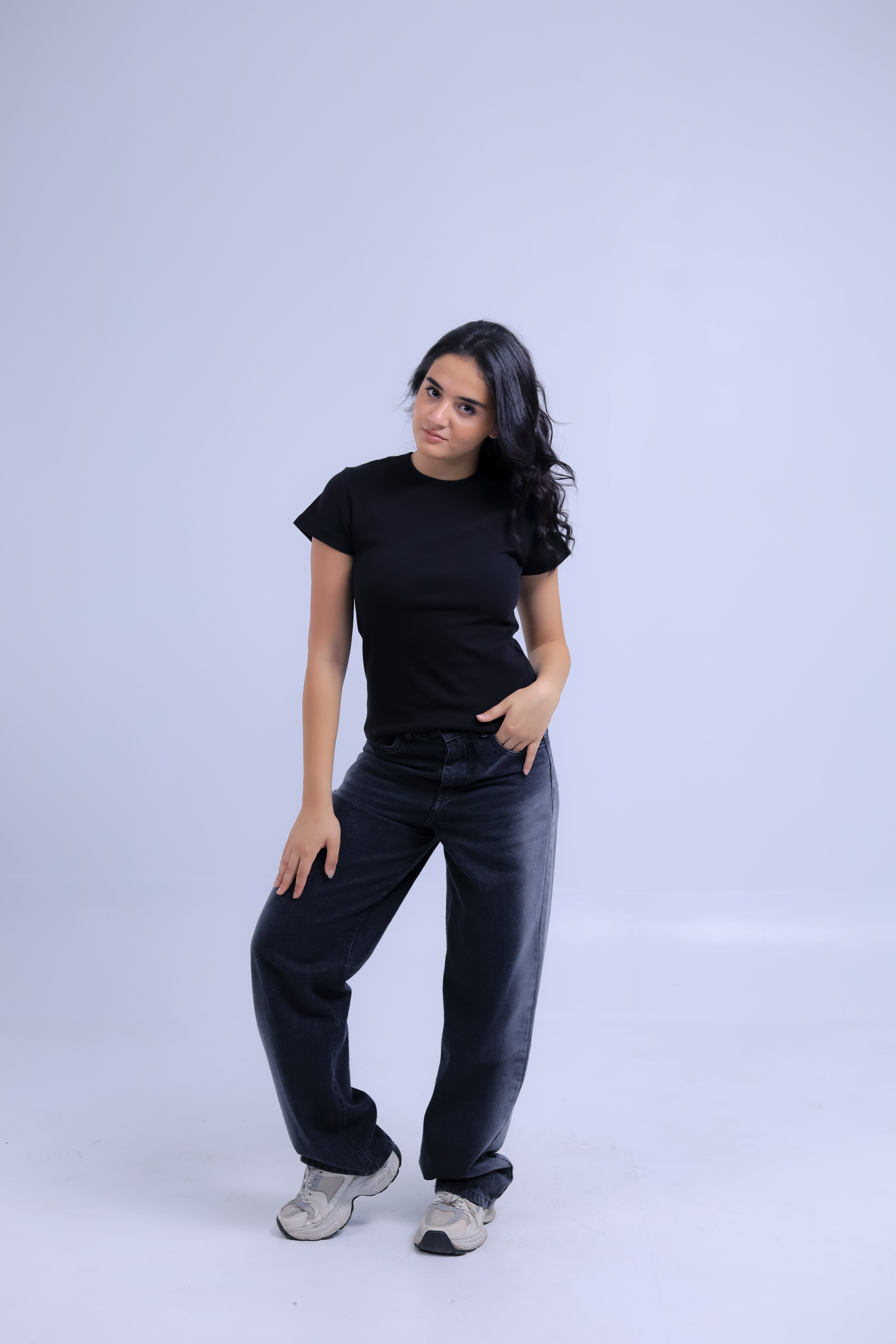 Ribbed Top Short Sleeve