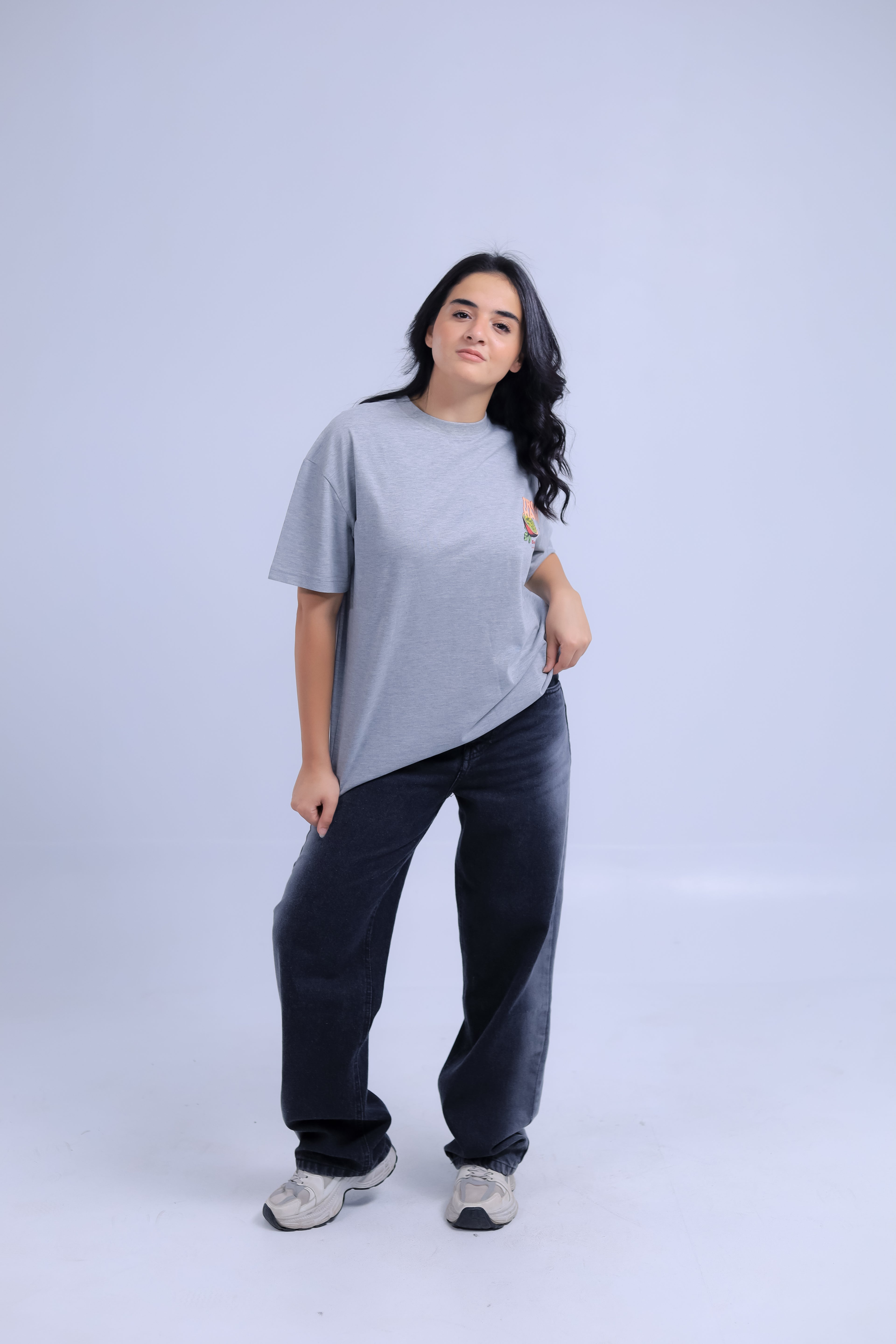Oversized Tropic Haven Print T-shirt