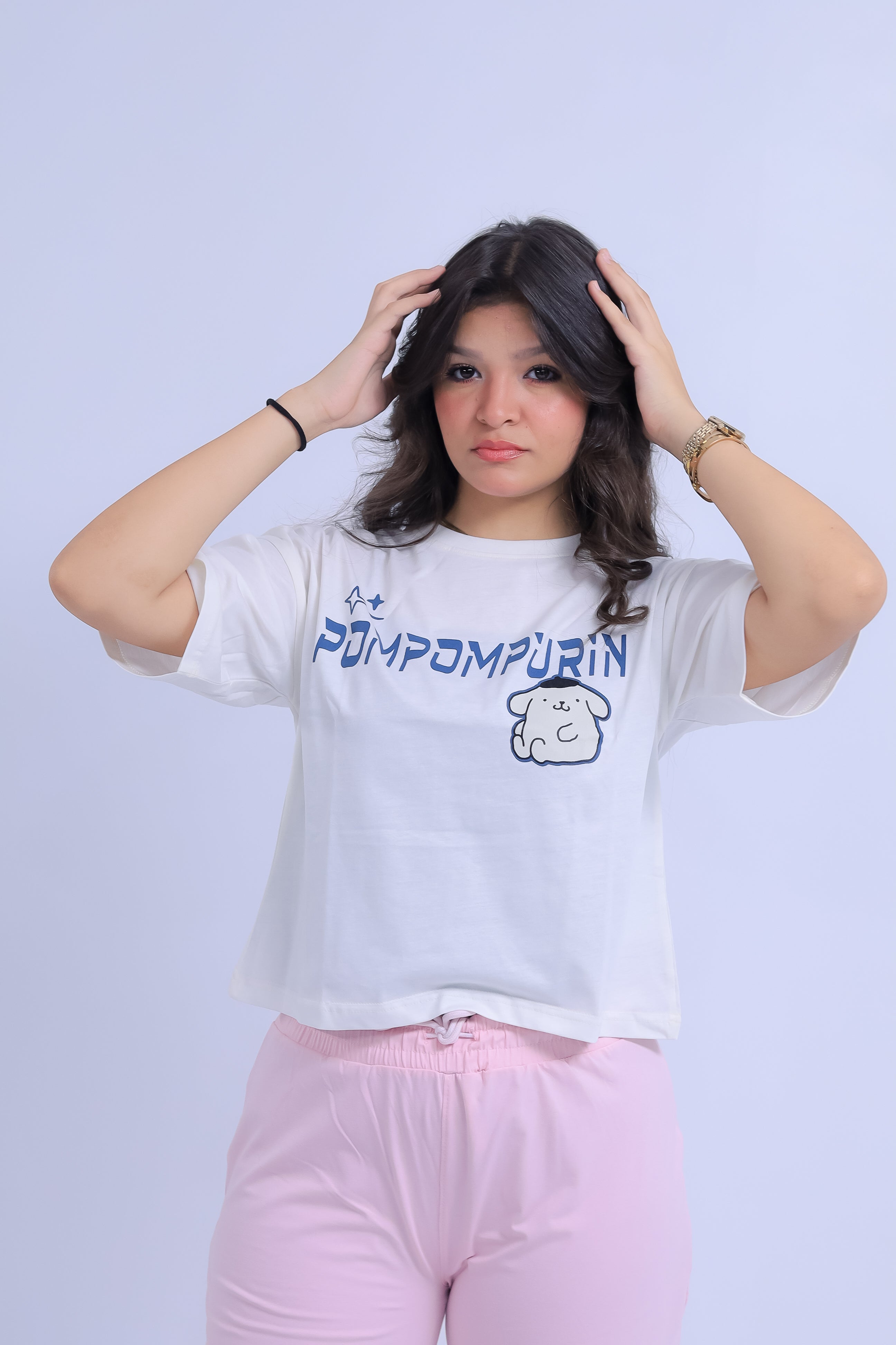 Pompompurin Print T-shirt