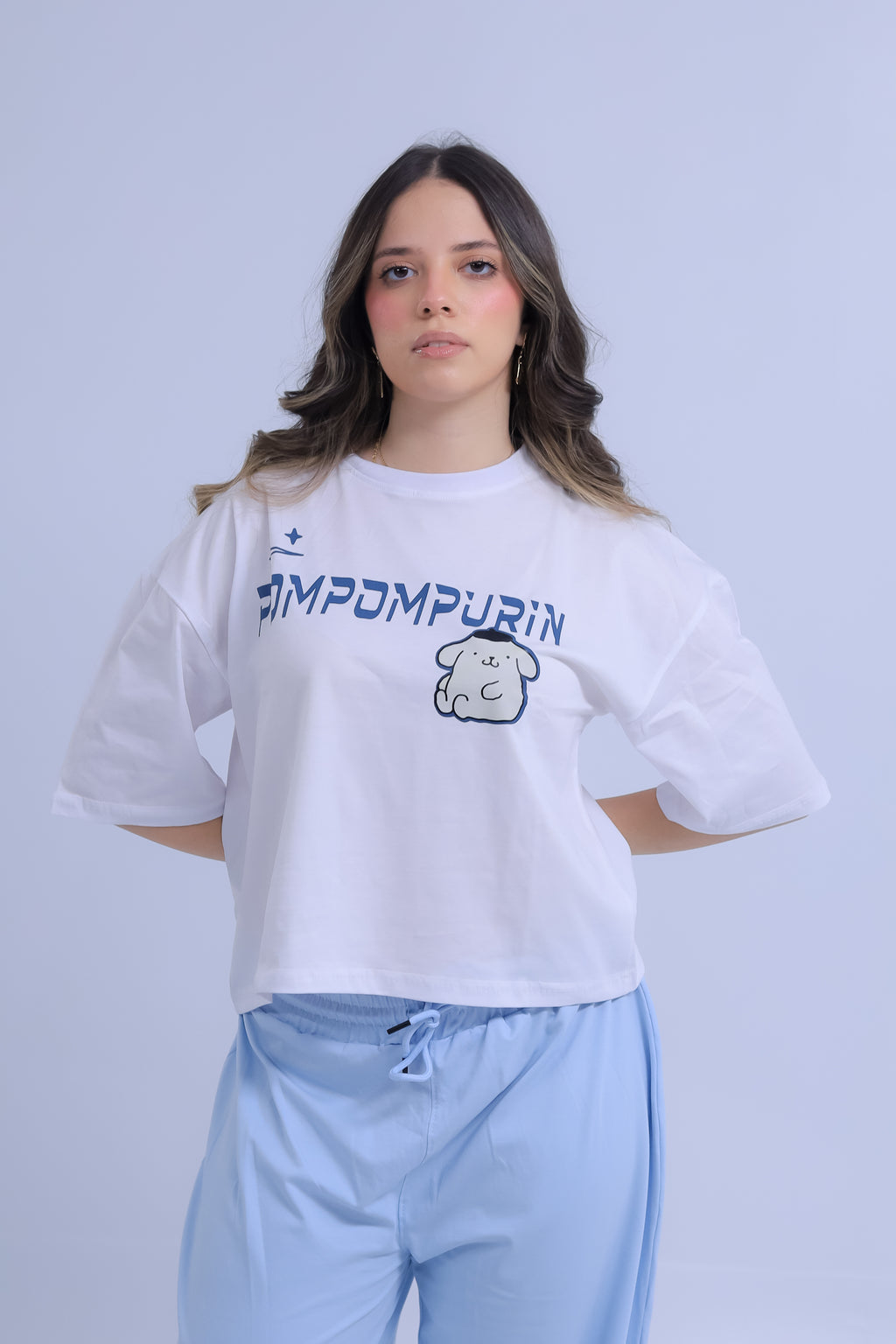 Pompompurin Print T-shirt