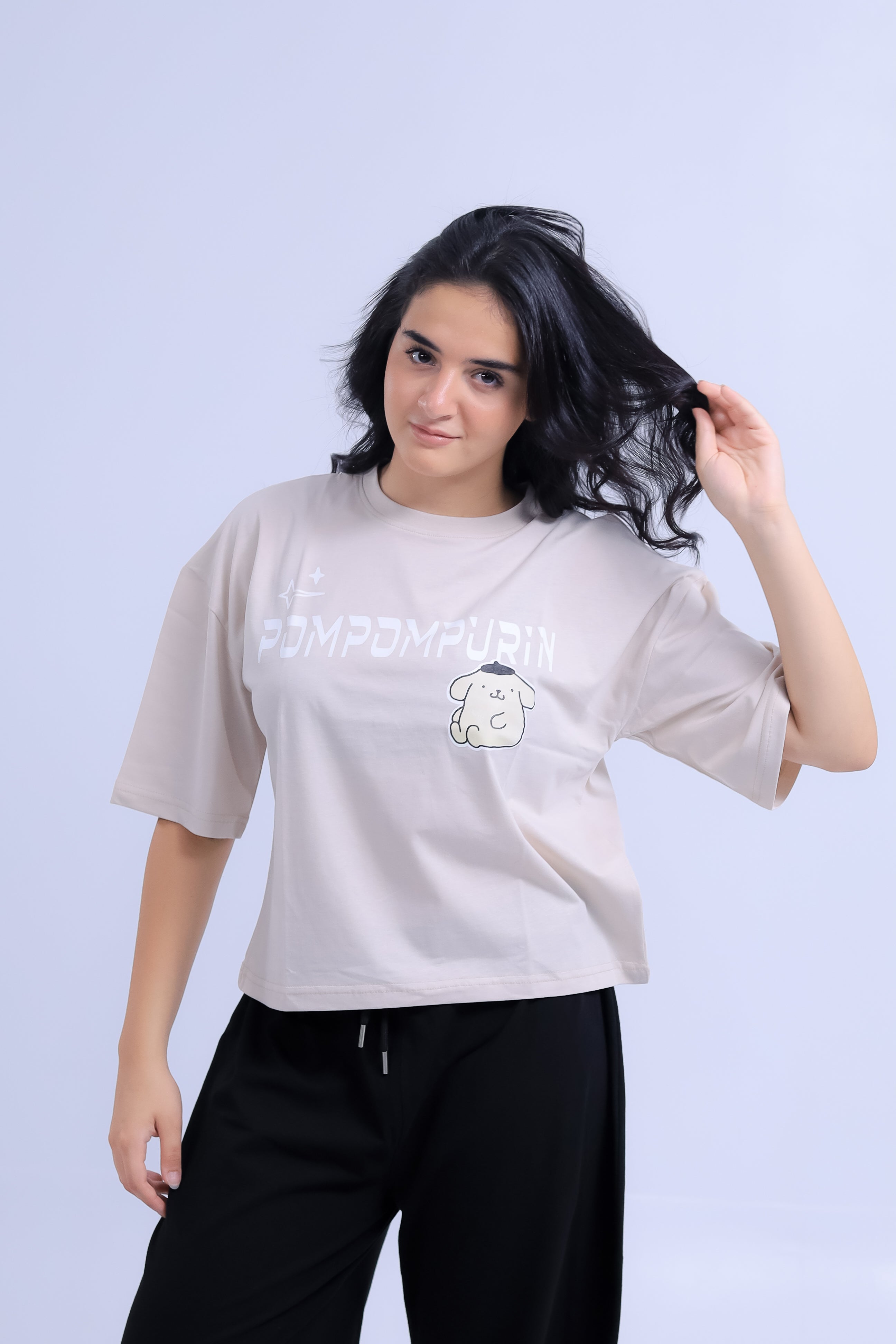 Pompompurin Print T-shirt