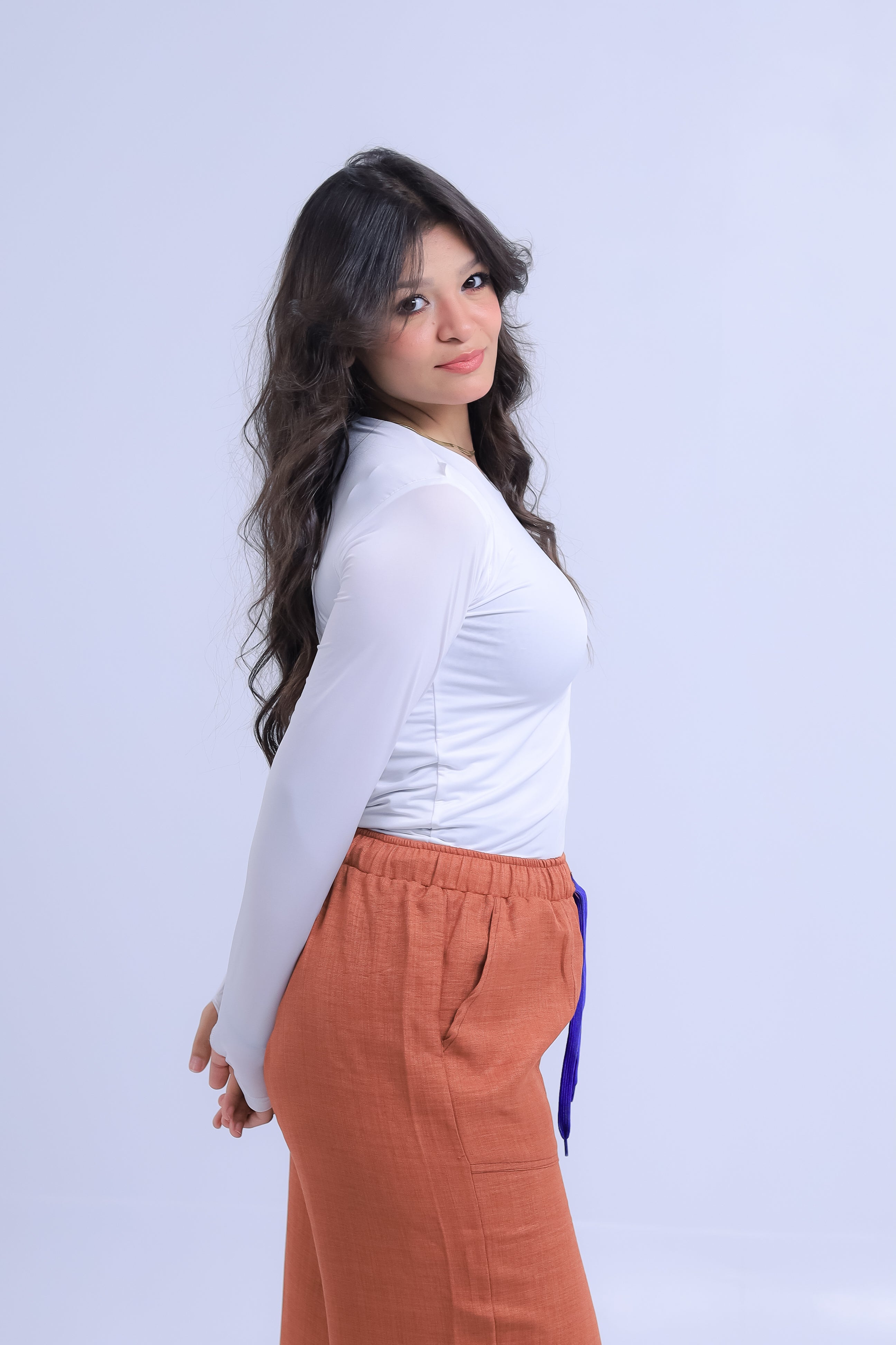 LONG SLEEVE FITTED TOP