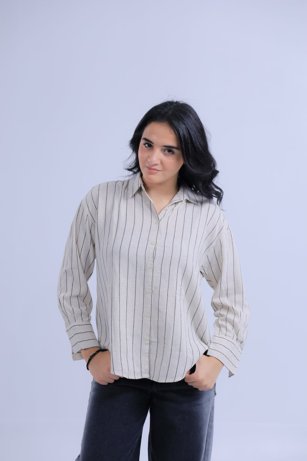 Oversized Striped Shirt
