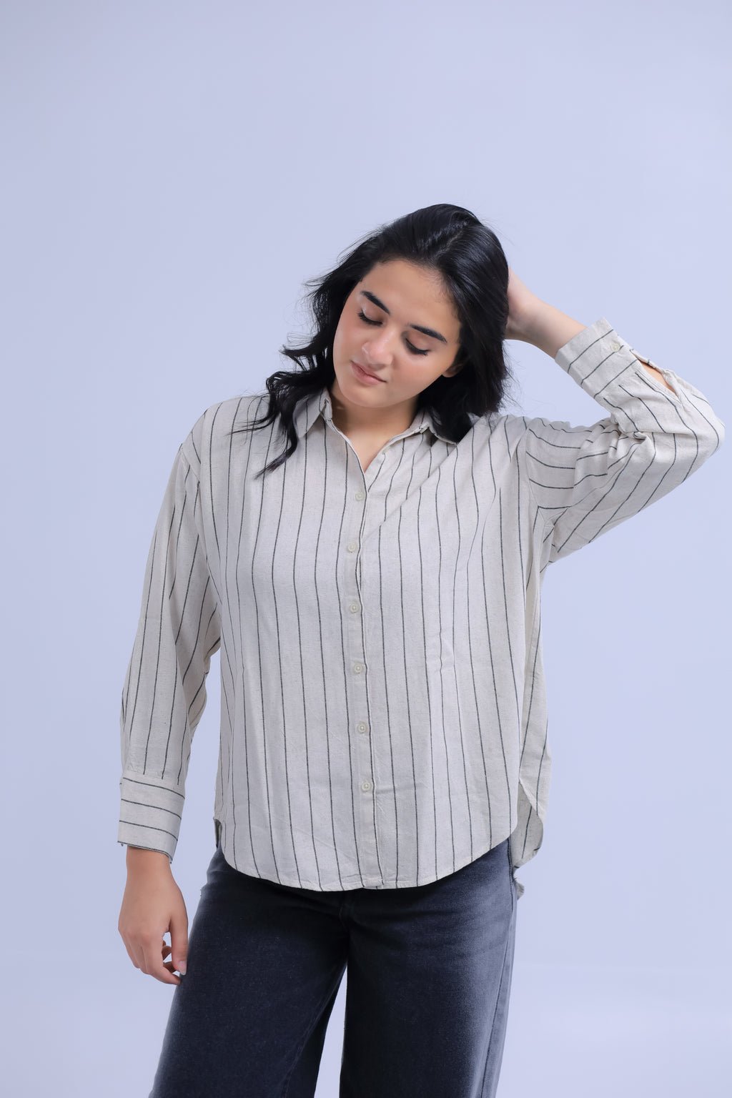 Oversized Striped Shirt