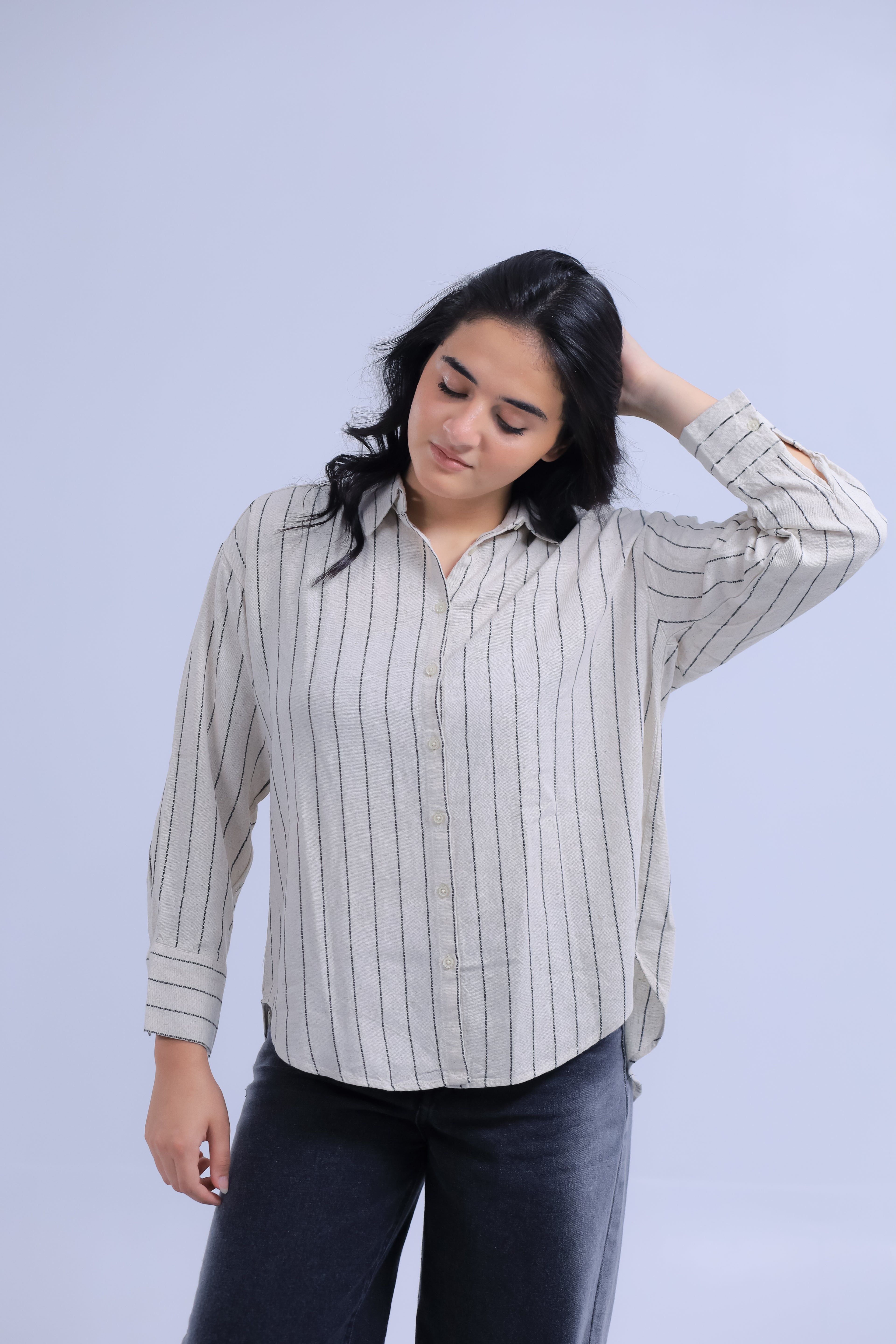Oversized Striped Shirt