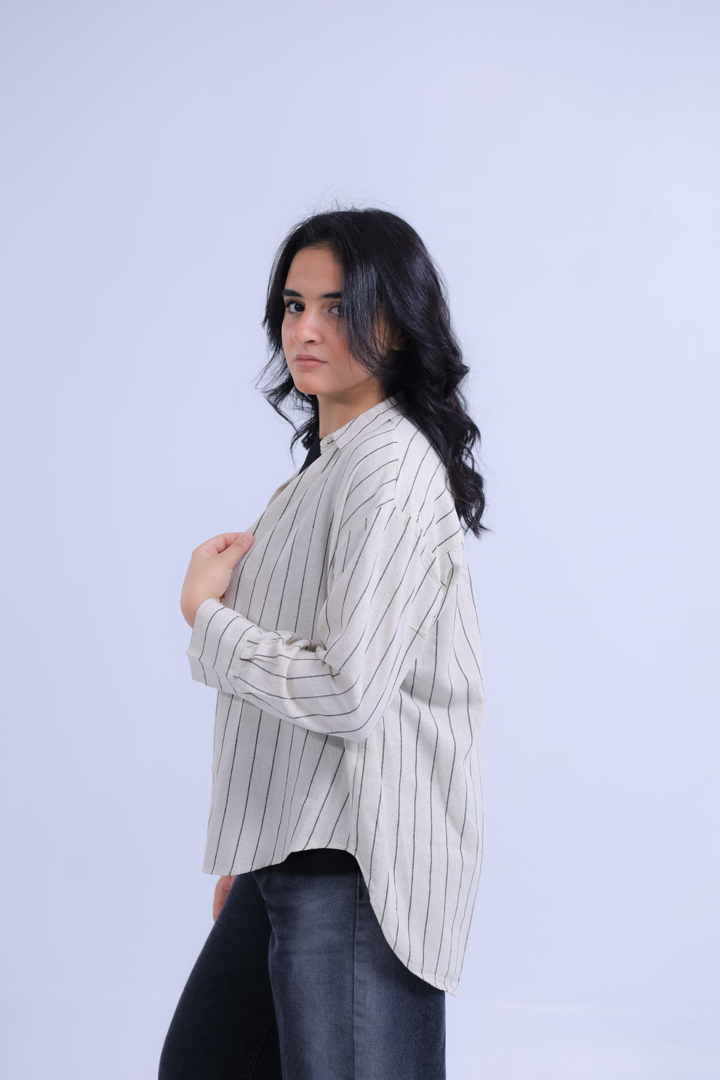 Oversized Striped Shirt