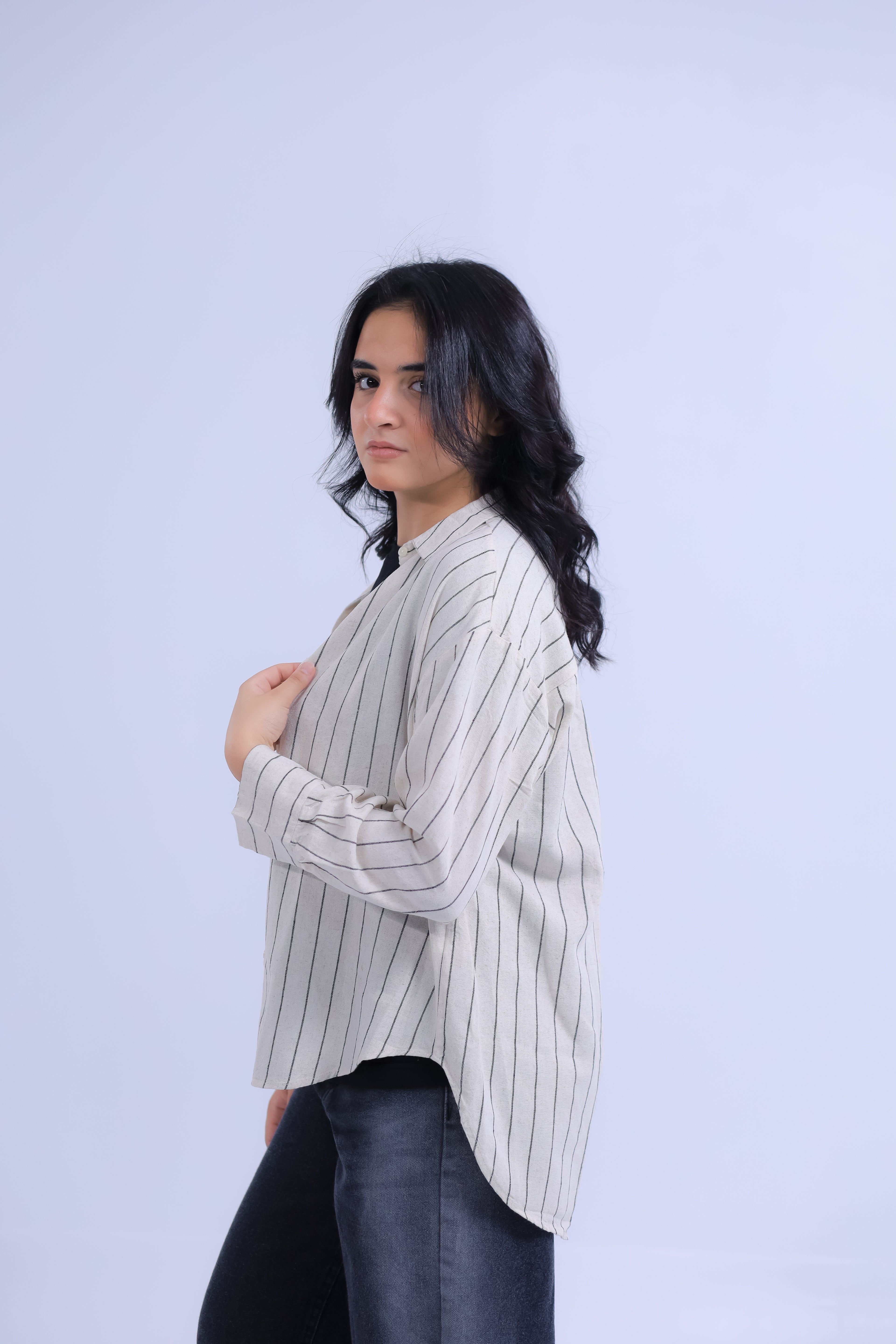 Oversized Striped Shirt
