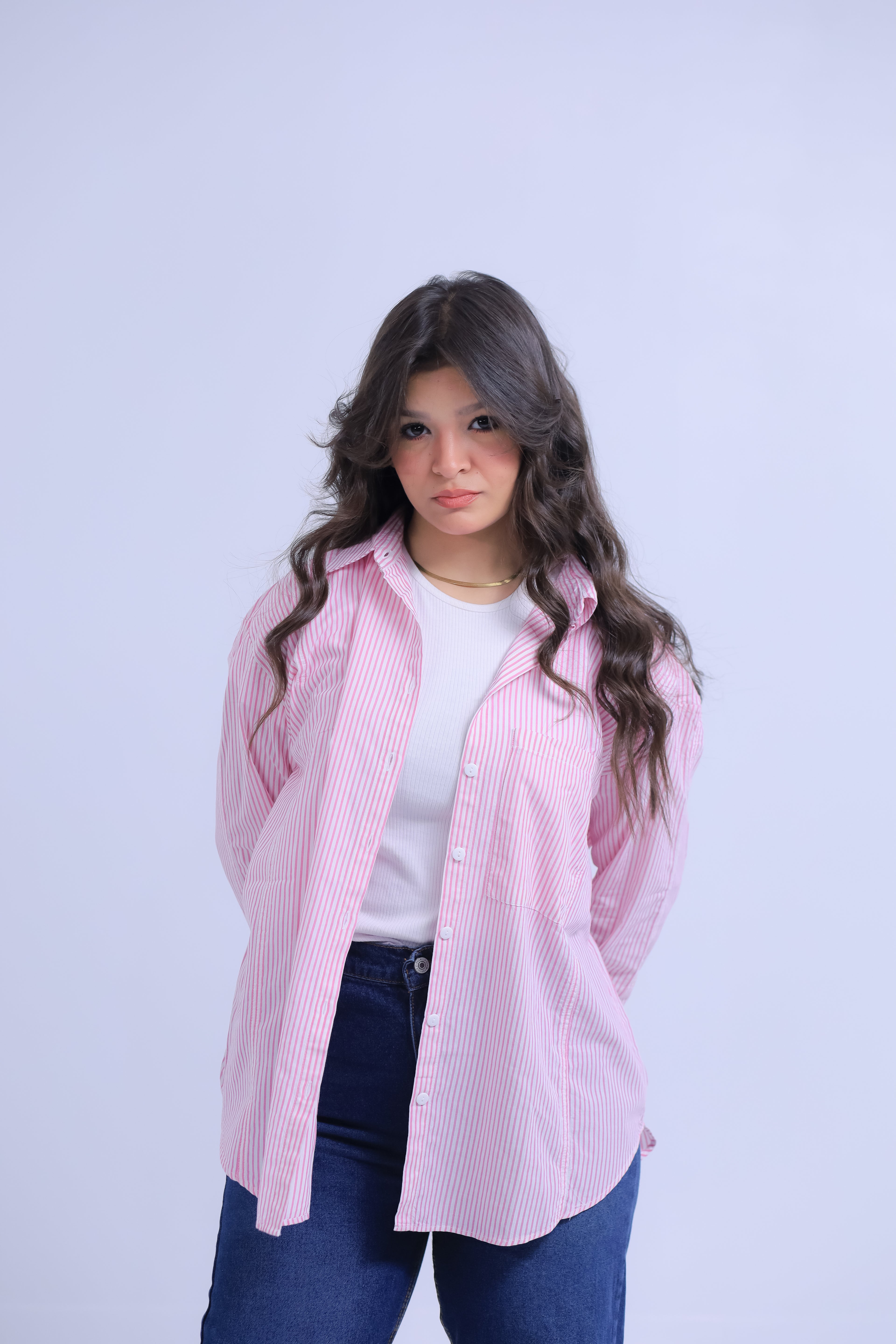 Oversized Striped Shirt