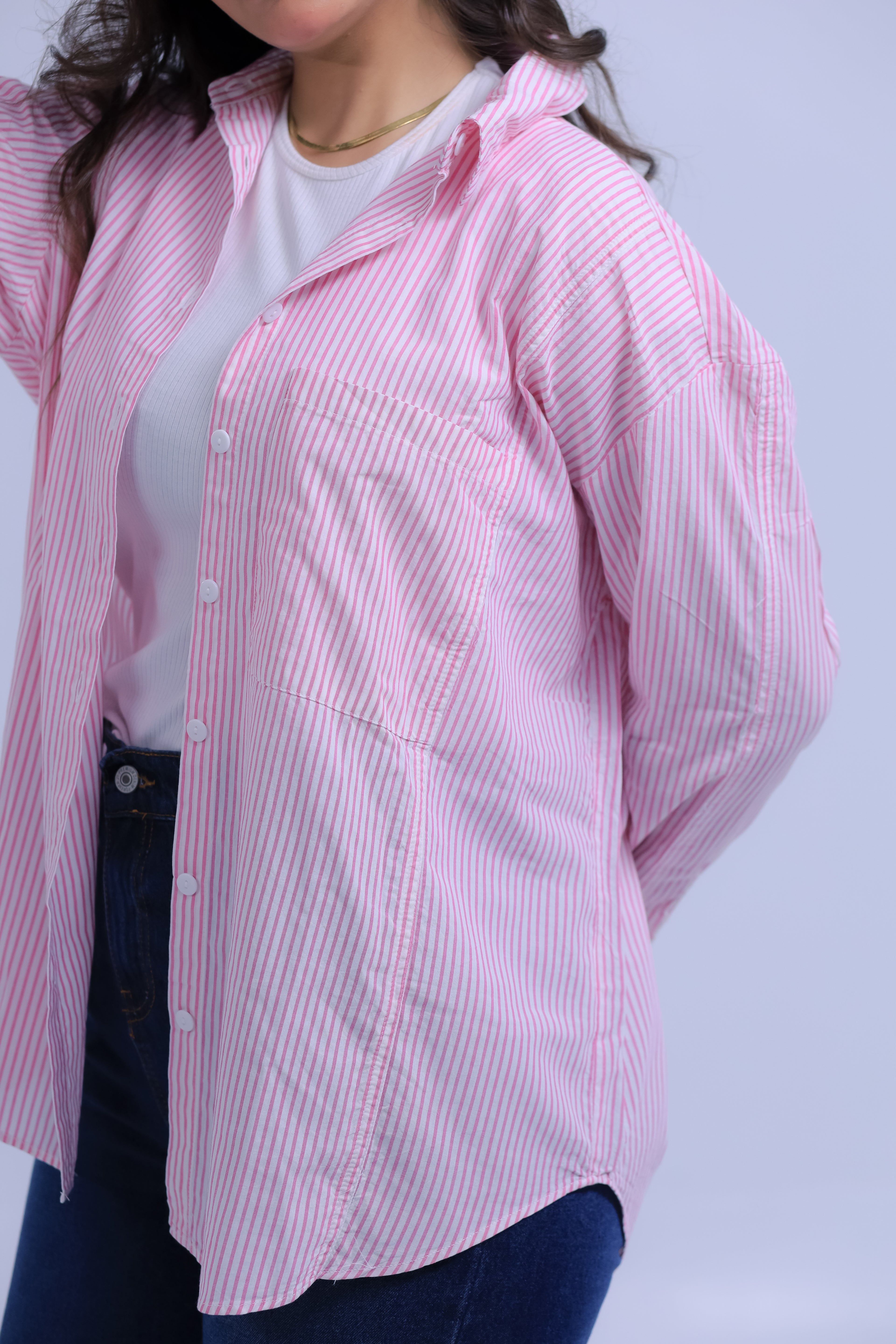 Oversized Striped Shirt