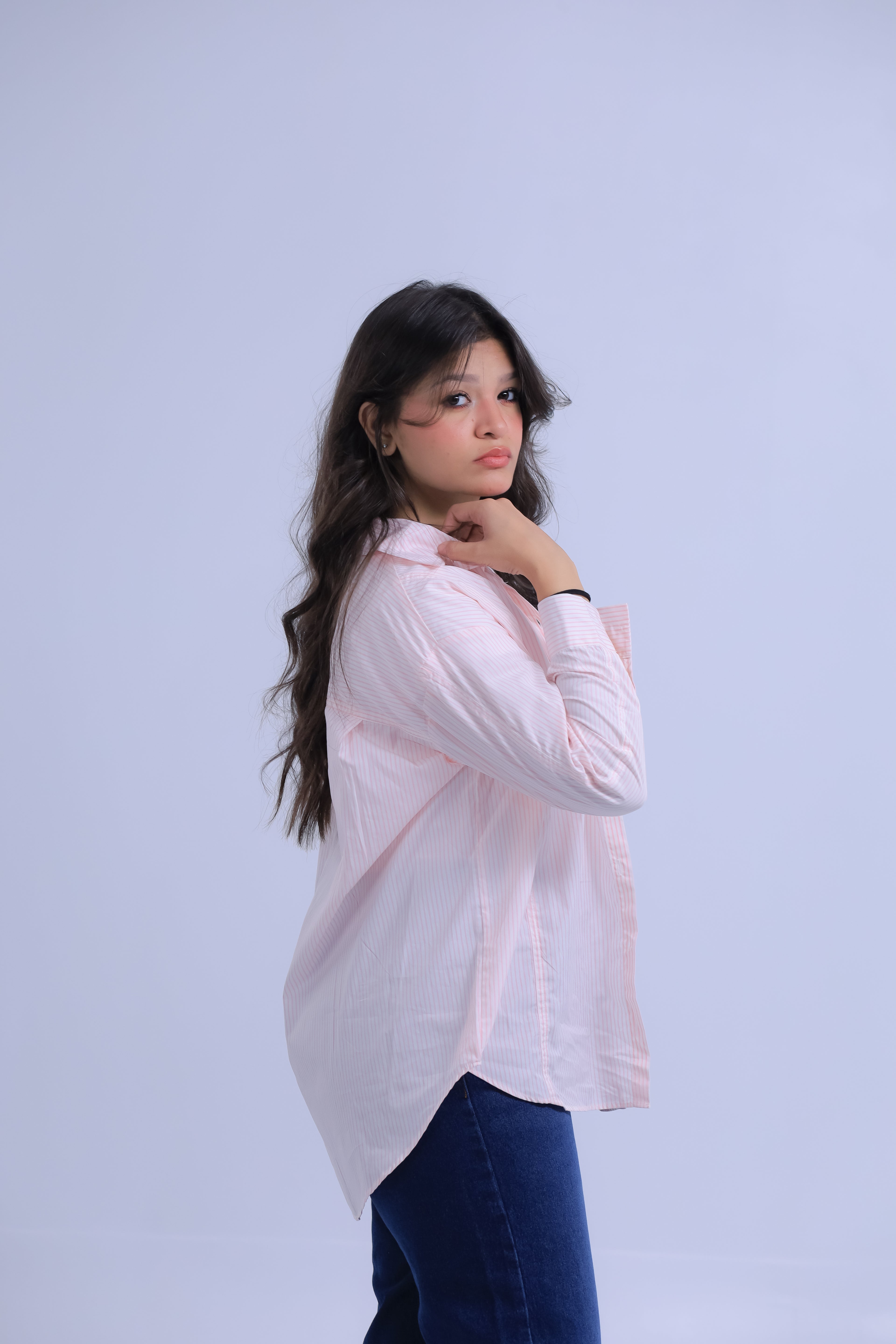 Oversized Striped Shirt
