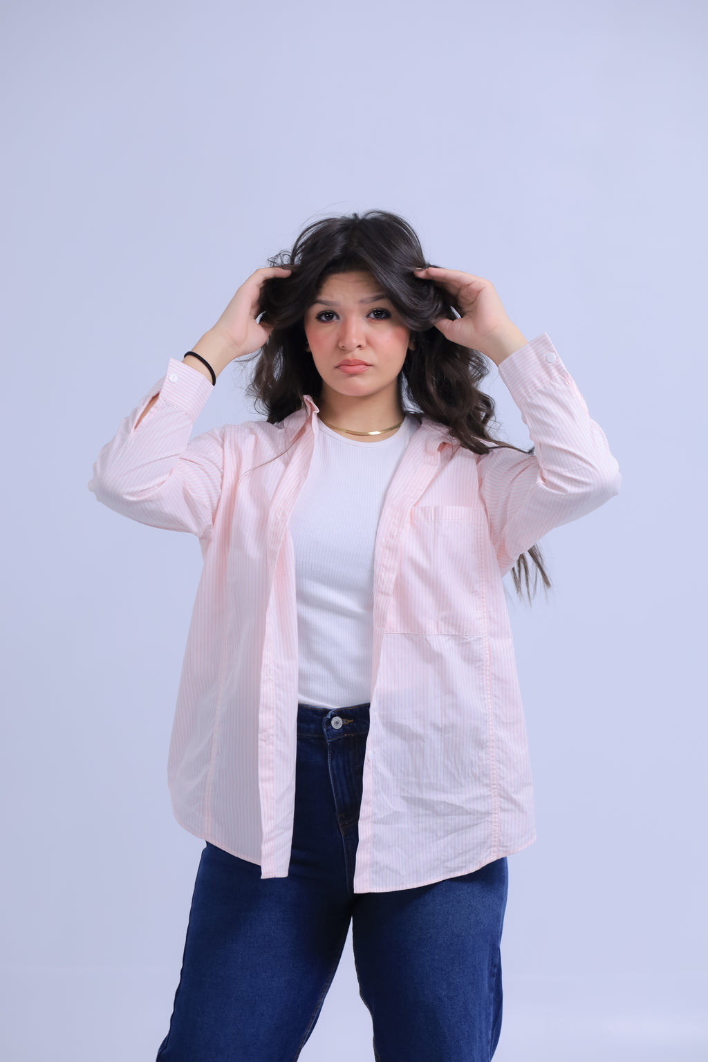Oversized Striped Shirt